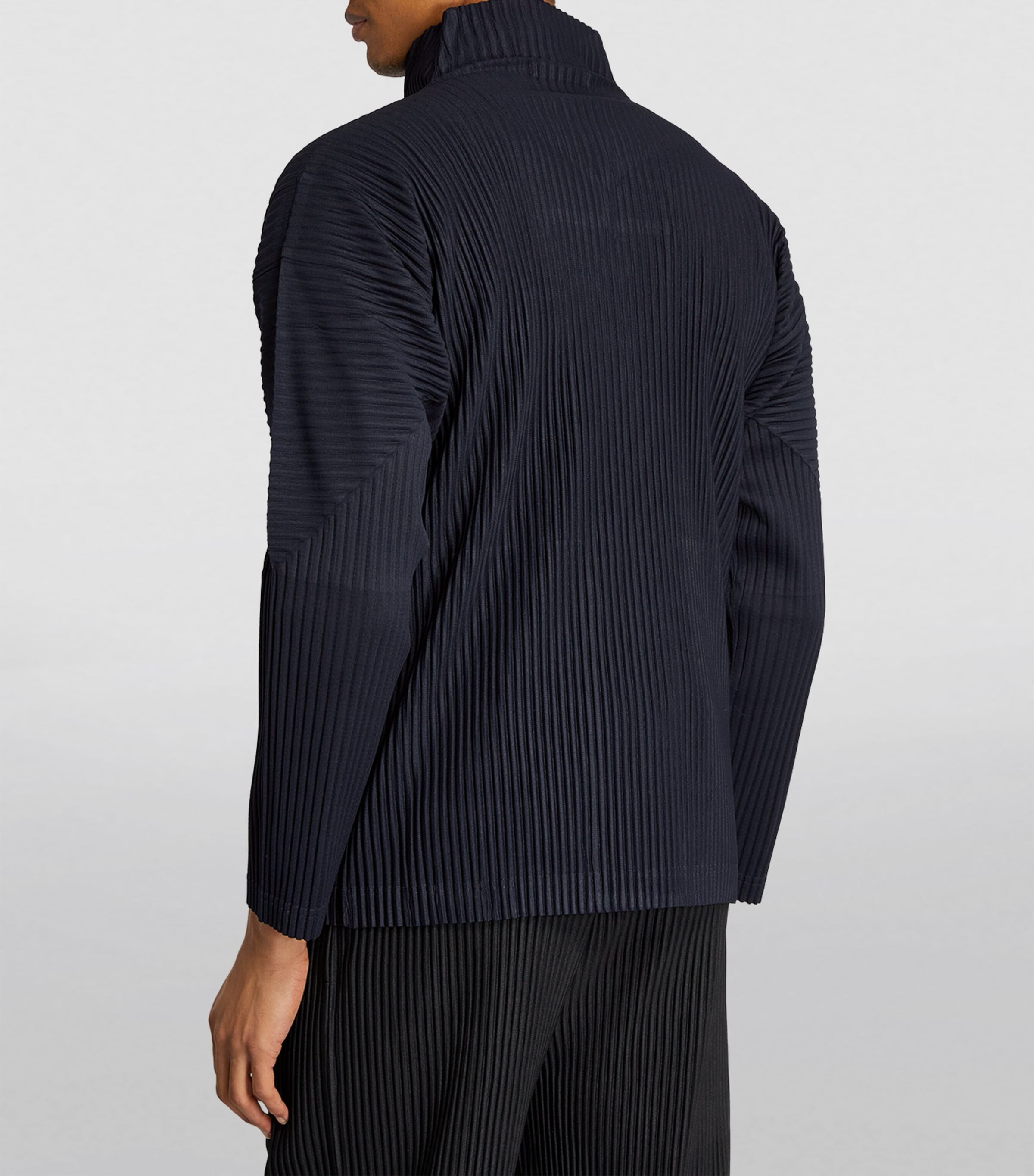 Homme Plissé Issey Miyake Pleated Zip-Up Cardigan | Harrods US