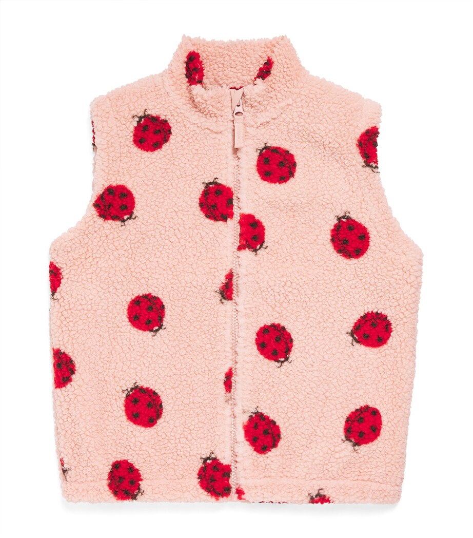 Fleece Jody Gilet (5-10 Years) P10128LADYBUG PINK Image 1