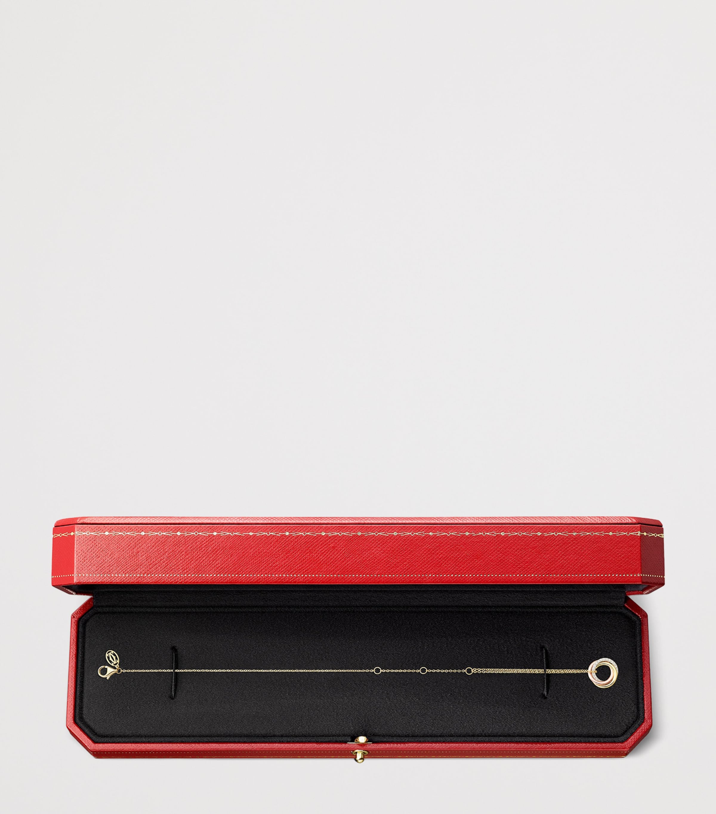 Mixed Gold and Diamond Trinity Chain Bracelet MIXED GOLD Image 6