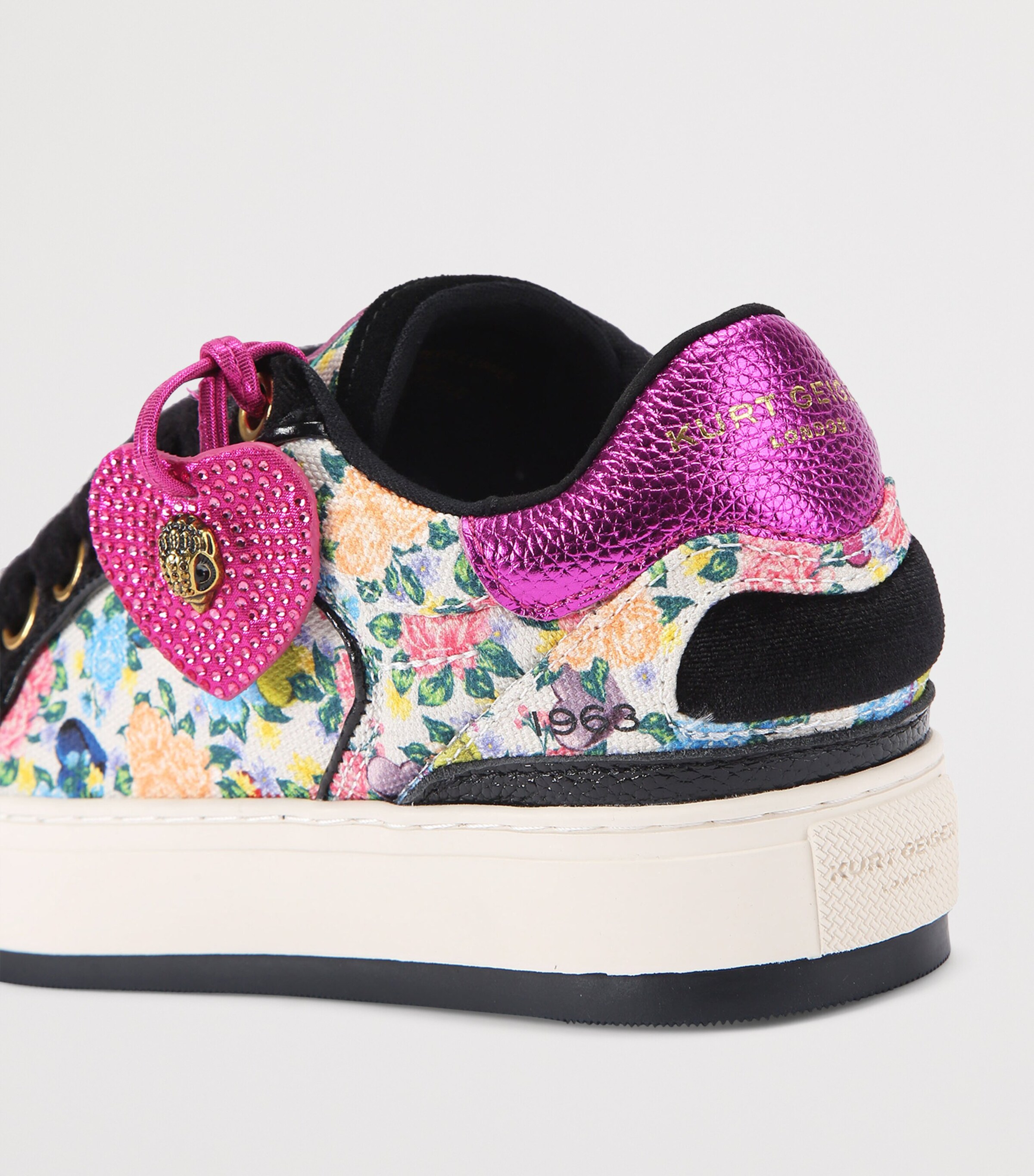 Floral Southbank Tag Sneakers BLACK/COMB Image 2