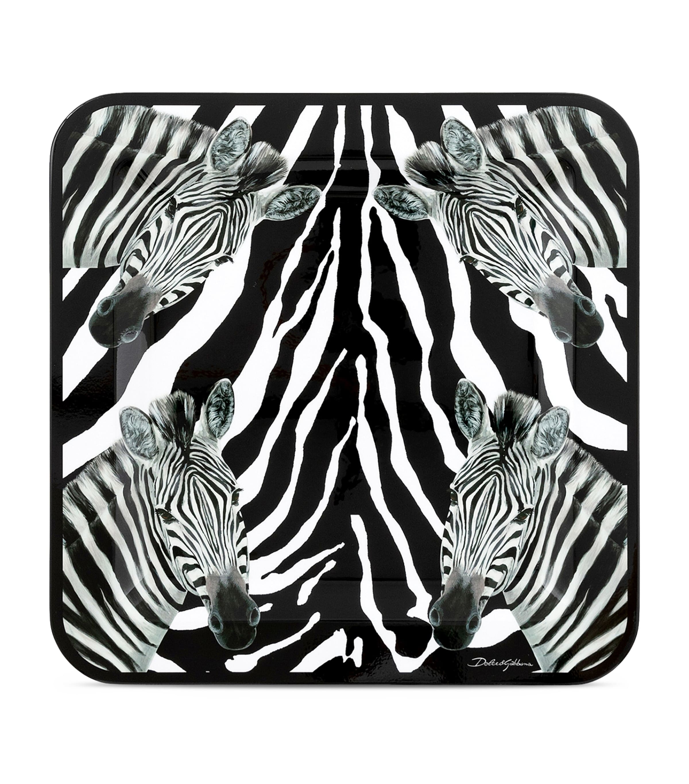 Dolce & Gabbana Wooden Zebra Tray