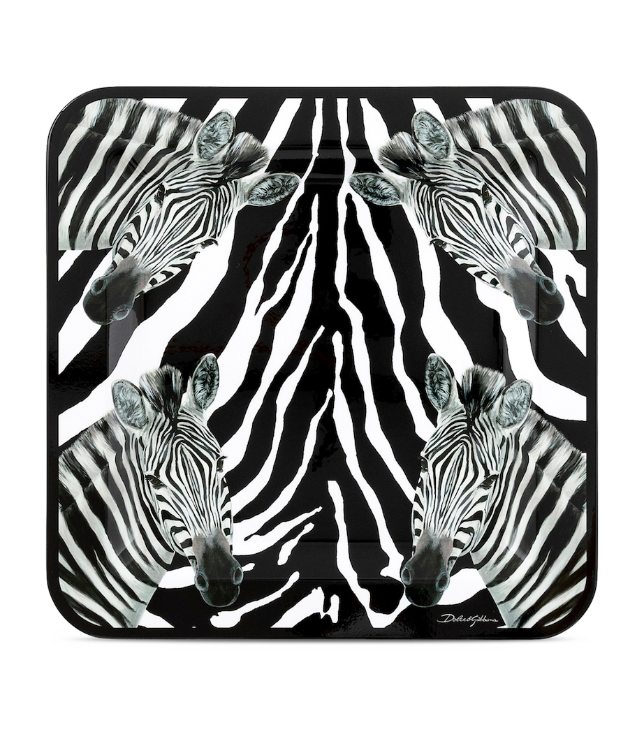 Wooden Zebra Tray UZ003 ZEBRA Image 1