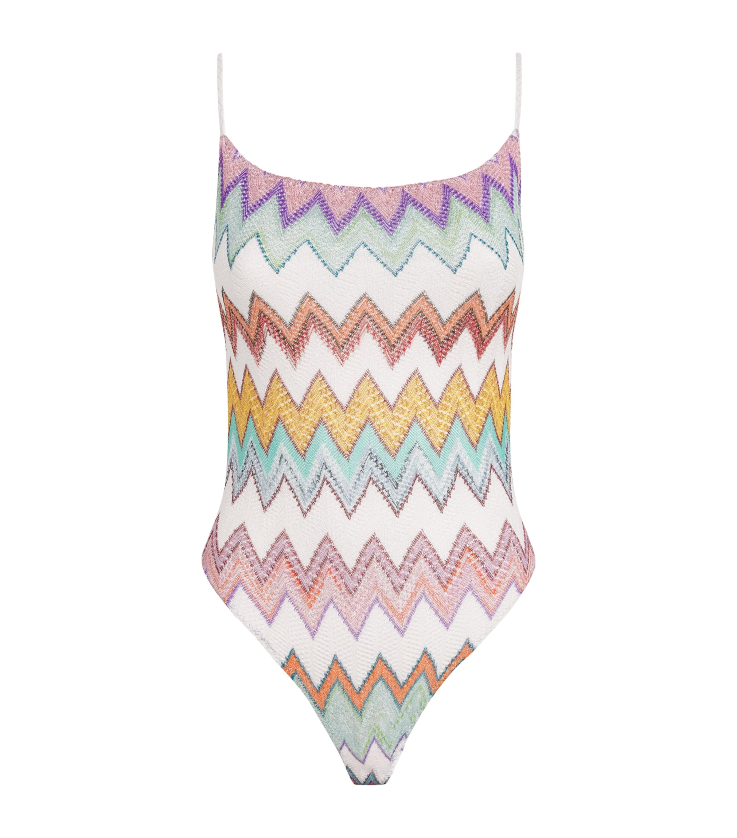 Metallic-Thread Zigzag Swimsuit SM9X5MULTICOLOUR Image 1