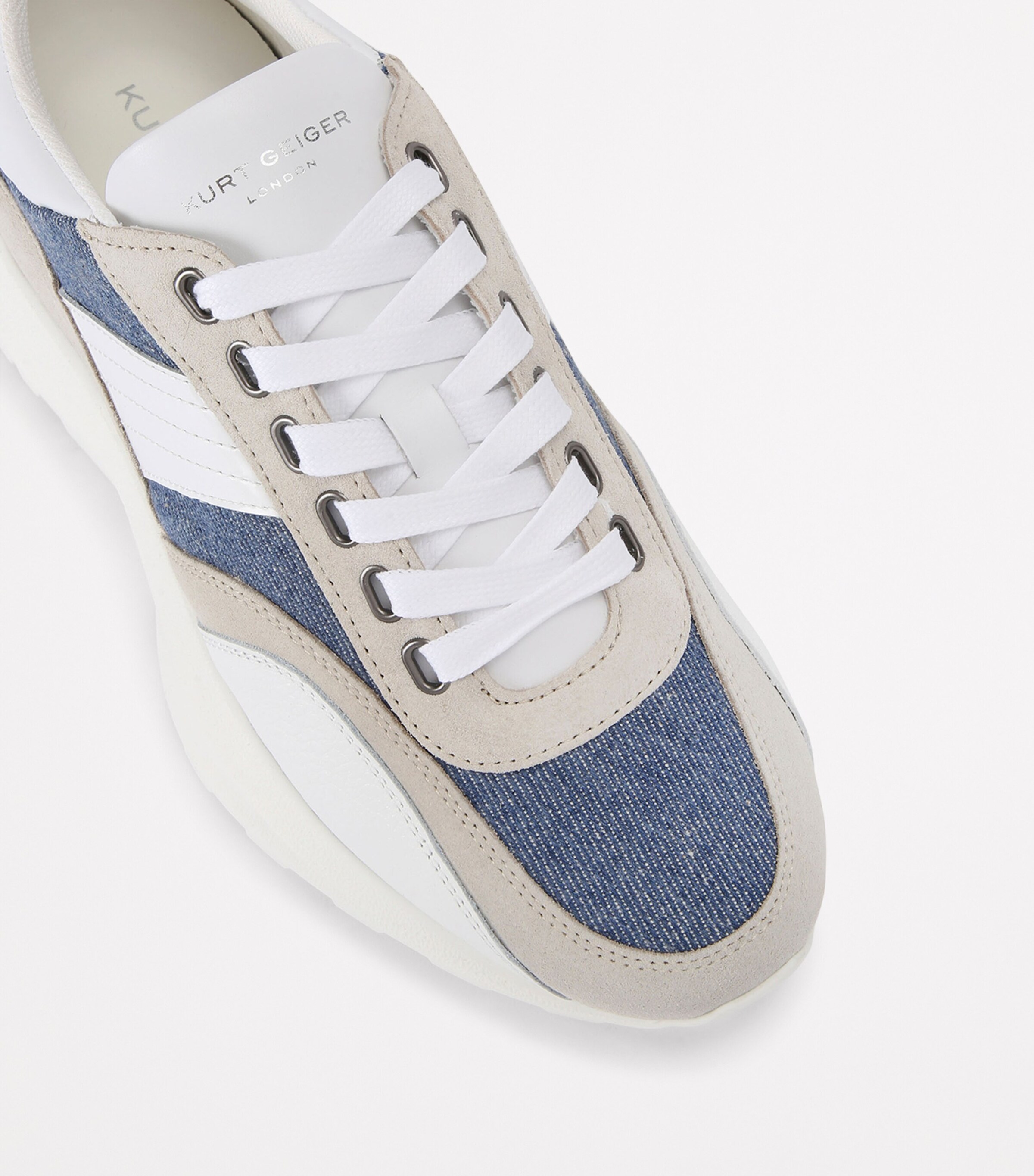 Denim-Suede Gaspar Sneakers DENIM Image 3