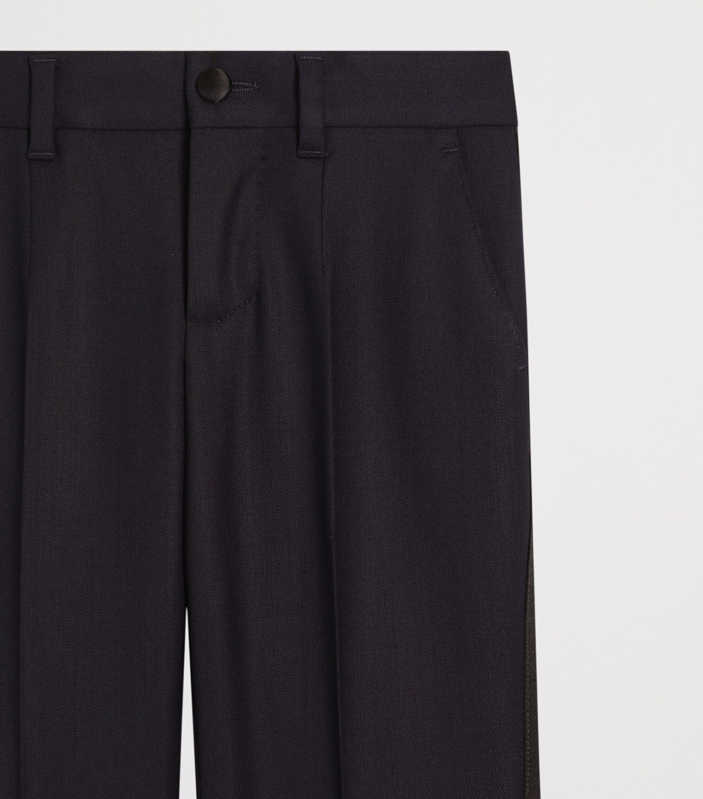 Dolce&Gabbana Kids Stretch-Wool Straight Trousers (8-14 Years) Dark Blue Image 3