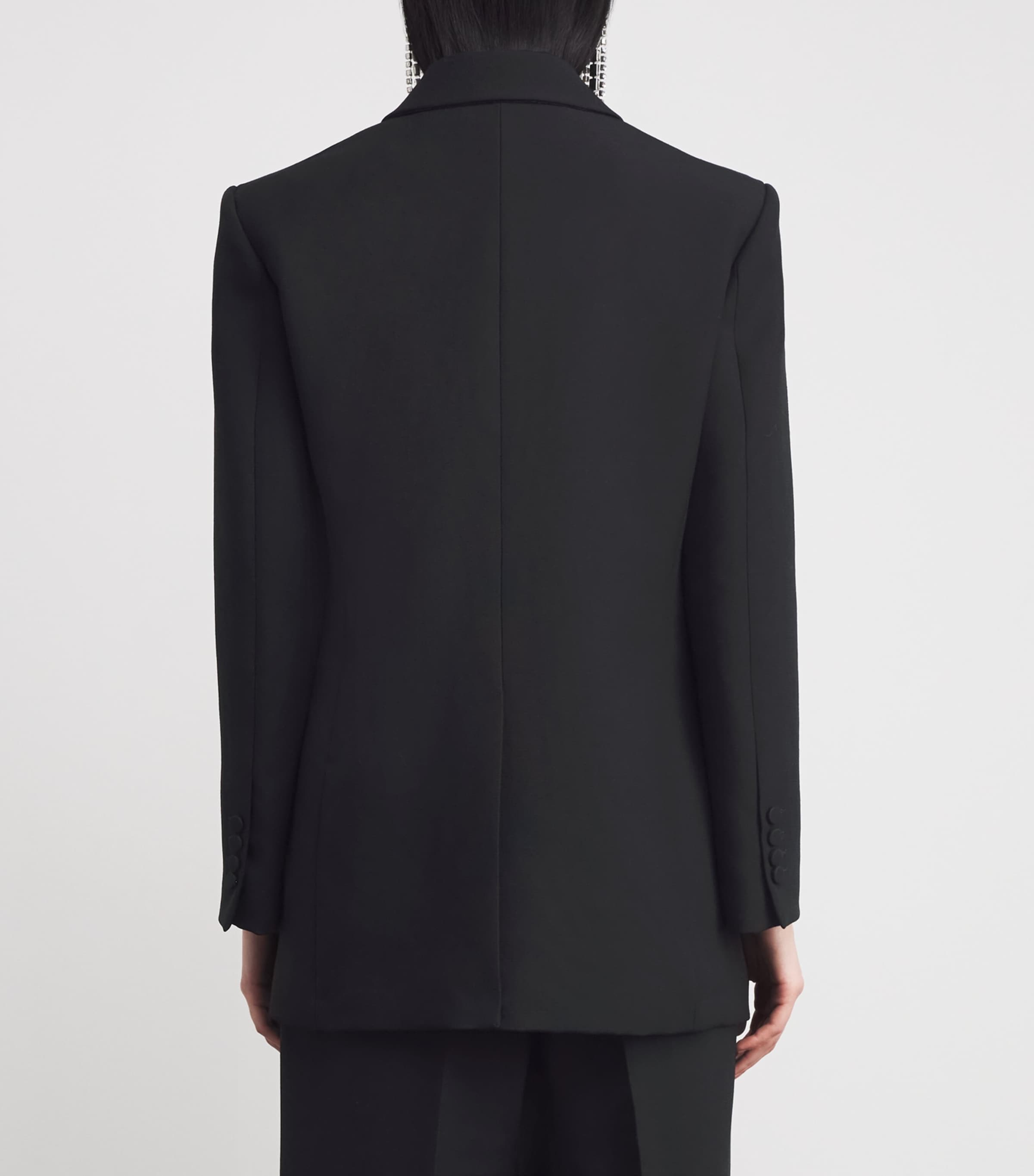 Crystal-Embellished Blazer BLACK Image 4