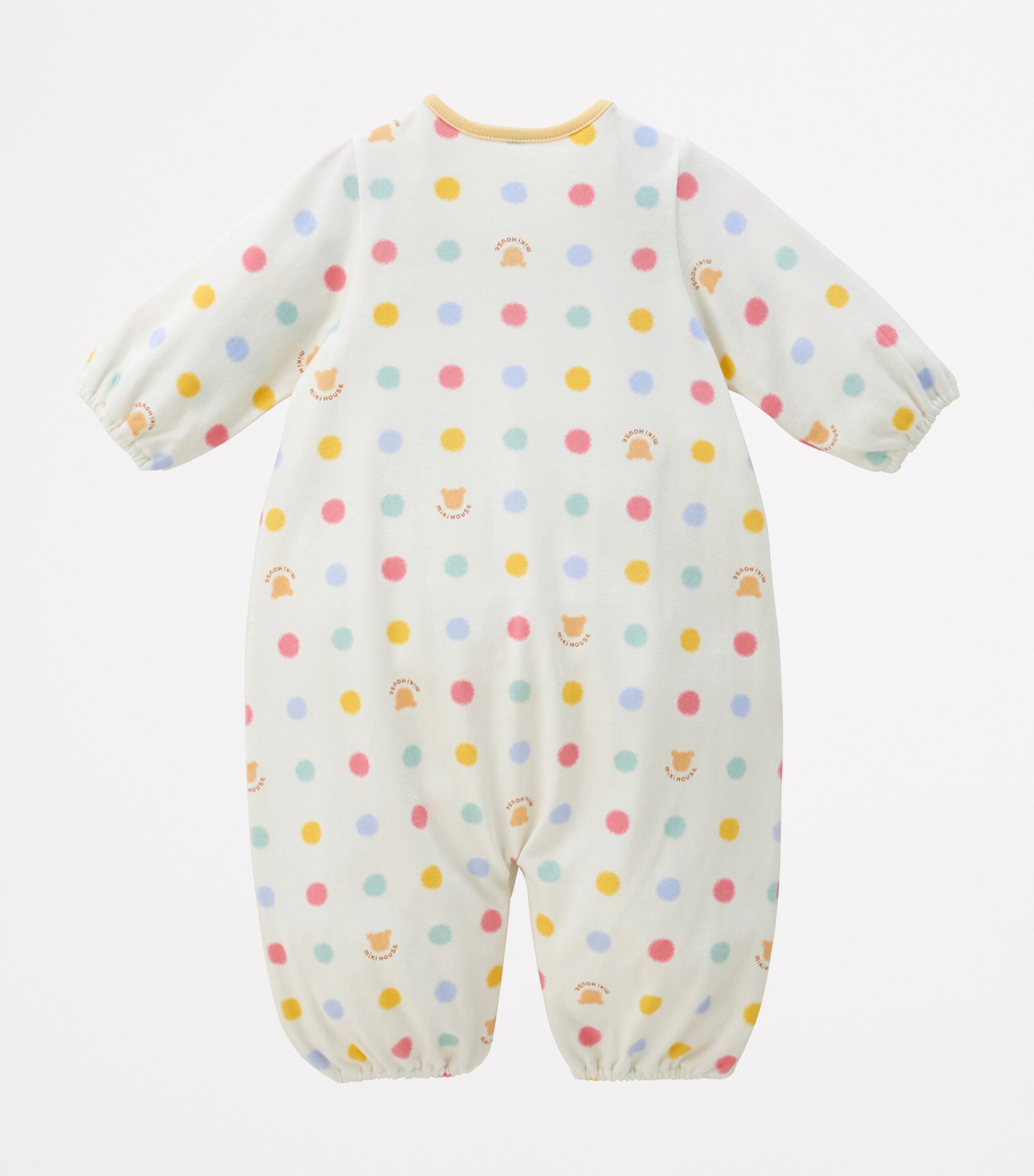 Miki House Cotton Polka Dot Playsuit (1 Month) Image 4