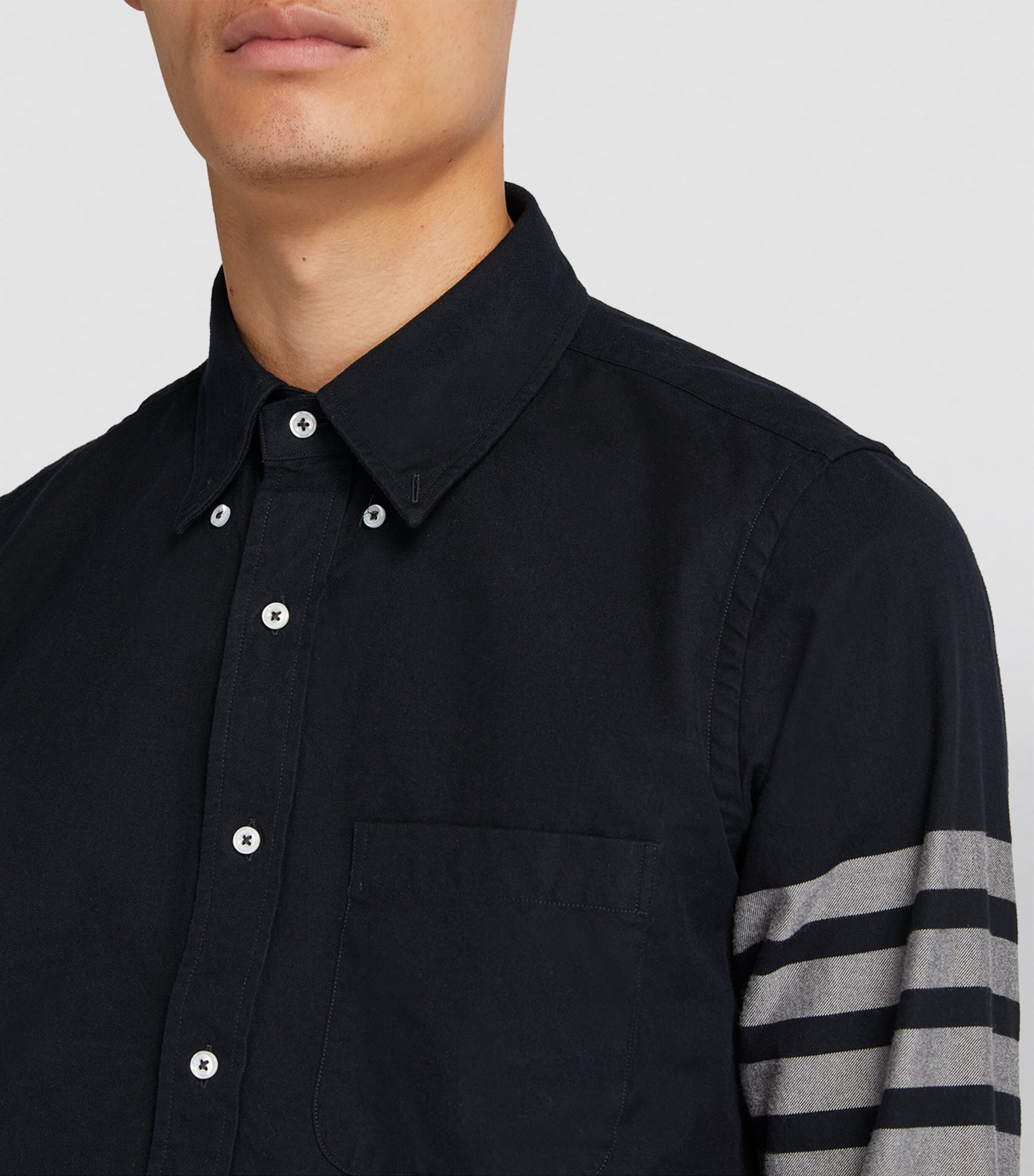 4-Bar Stripe Shirt NAVY Image 6