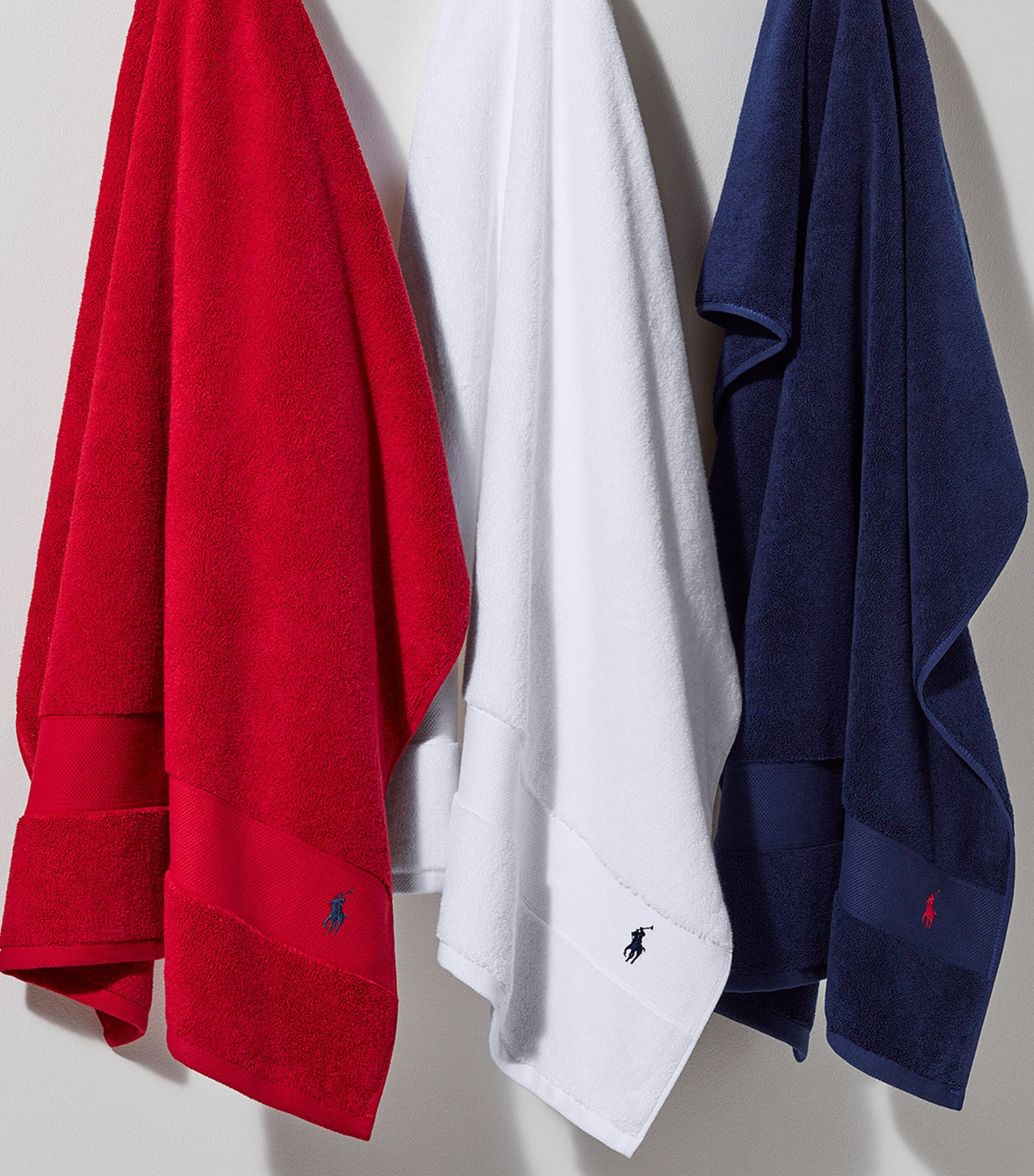 Ralph Lauren Home Polo Player Guest Towel (40cm x 75cm) Red Image 3