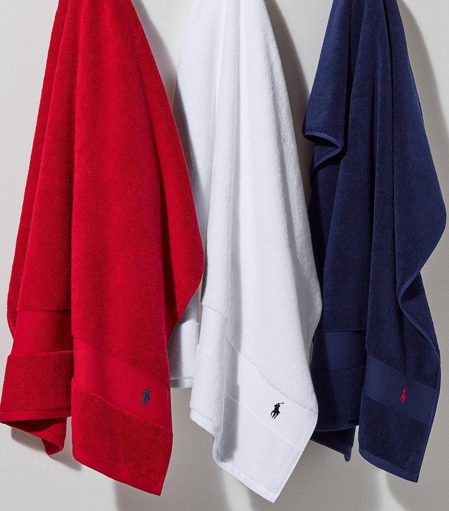 Ralph Lauren Home Polo Player Guest Towel (40cm x 75cm) Red Image 3