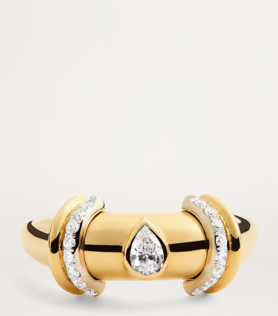 L'ATELIER NAWBAR Yellow Gold and Diamond Sailor Moon Ring Yellow Gold Image 4
