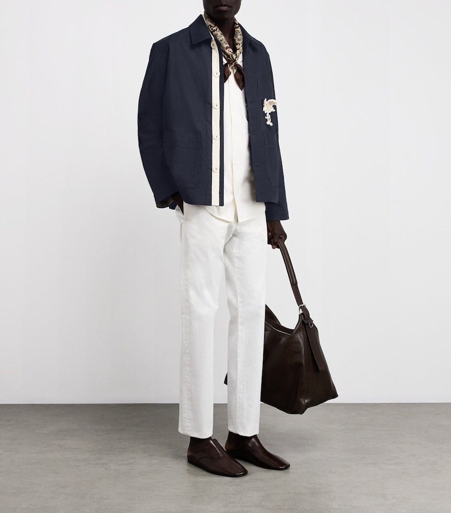 Clarence Chore Overshirt Jacket NAVY Image 2