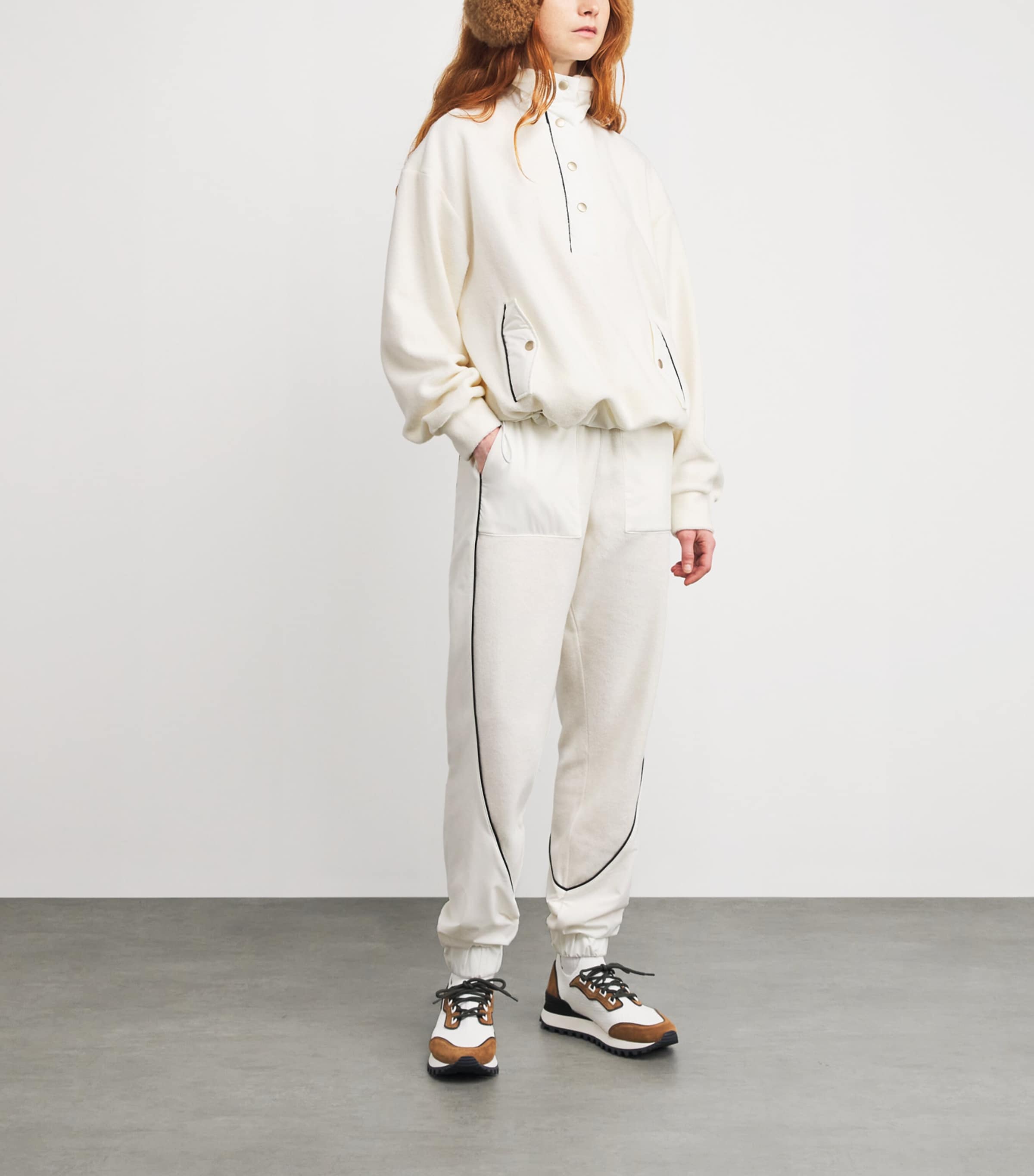 Cotton-Cashmere Trousers BIANCO Image 2