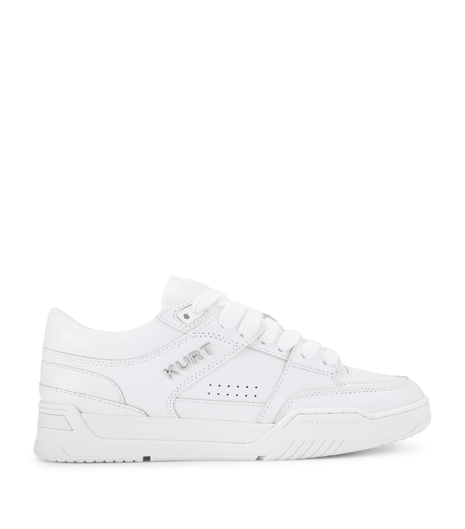 Kurt Geiger London Leather Hatton High-Top Sneakers White Image 1