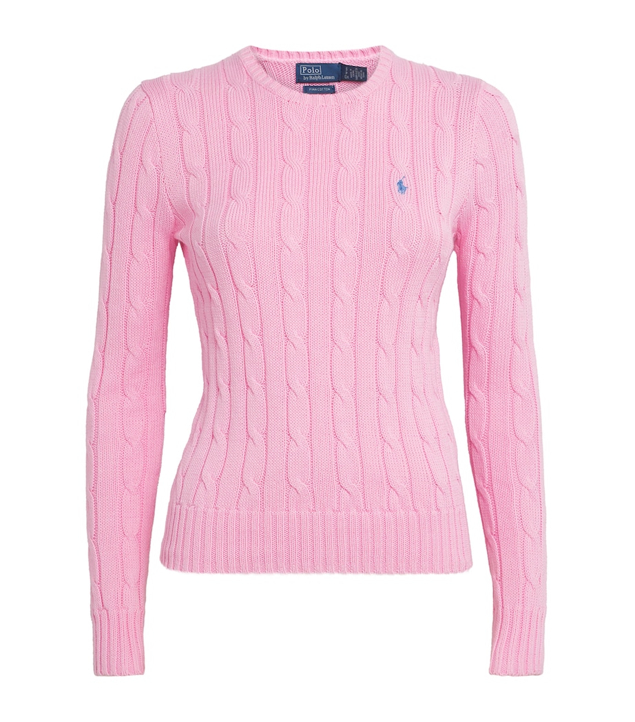 Julianna Cable Knit Sweater CARMEL PINK Image 1