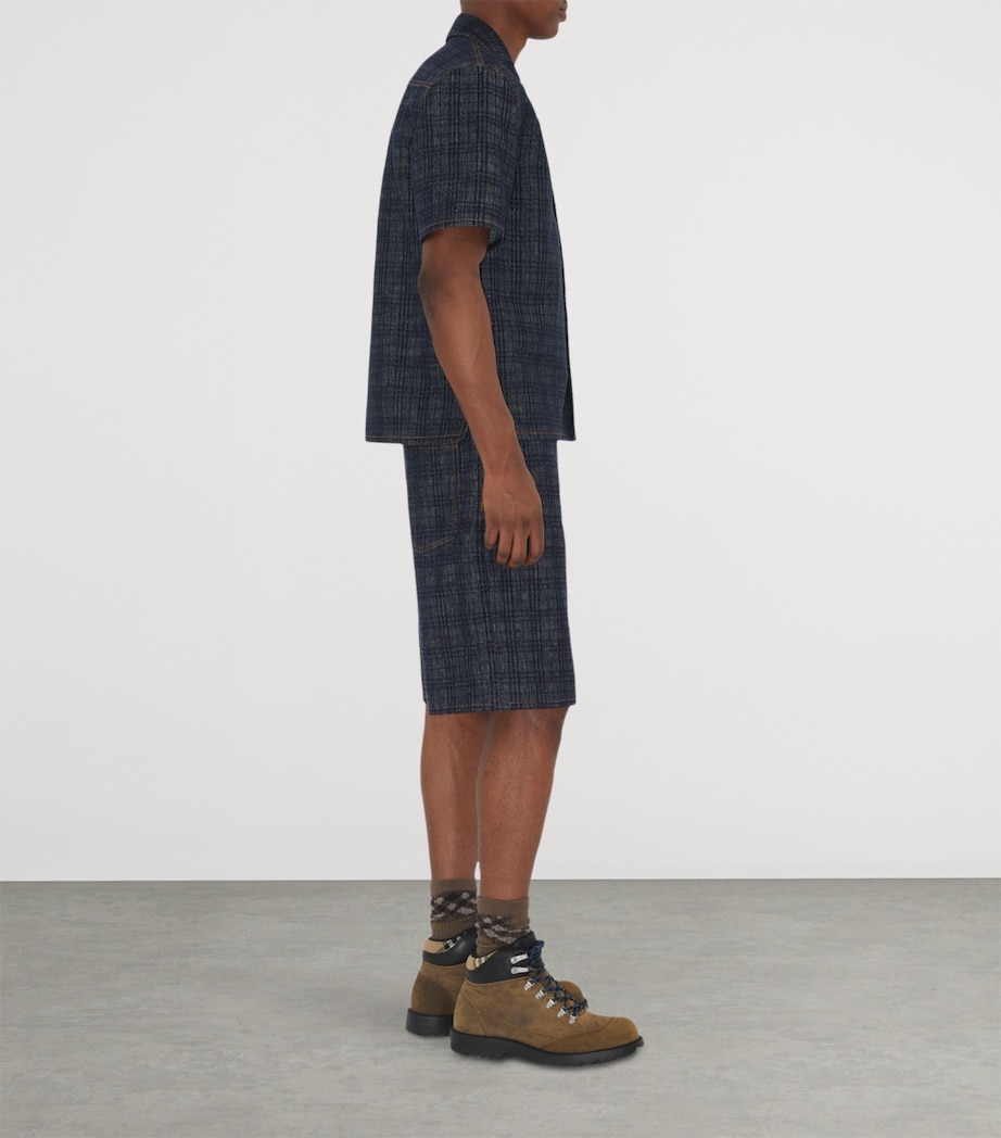 Denim Check Shirt INDIGO IP CHECK Image 3