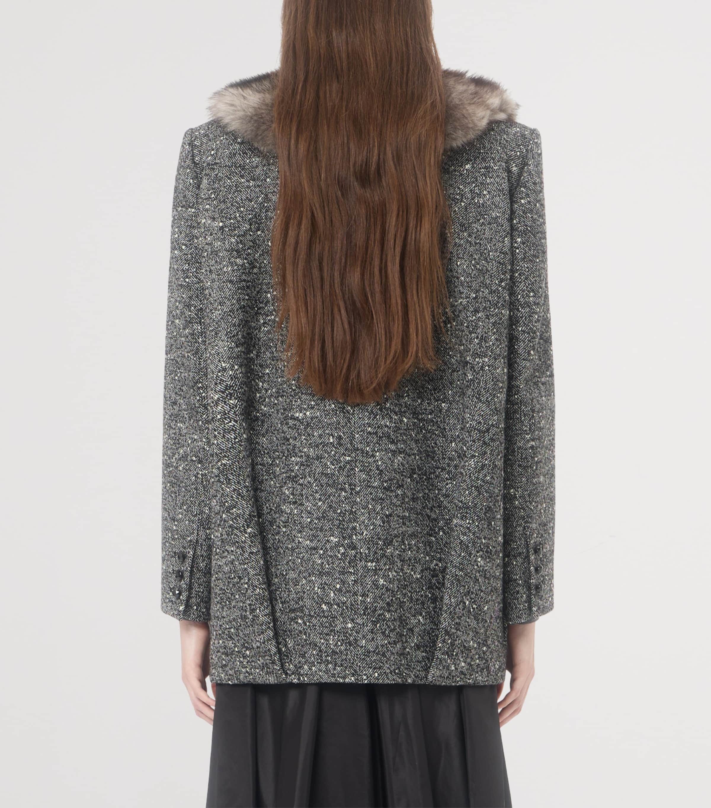 Valentino Womens Bouclé Caban Jacket Image 5