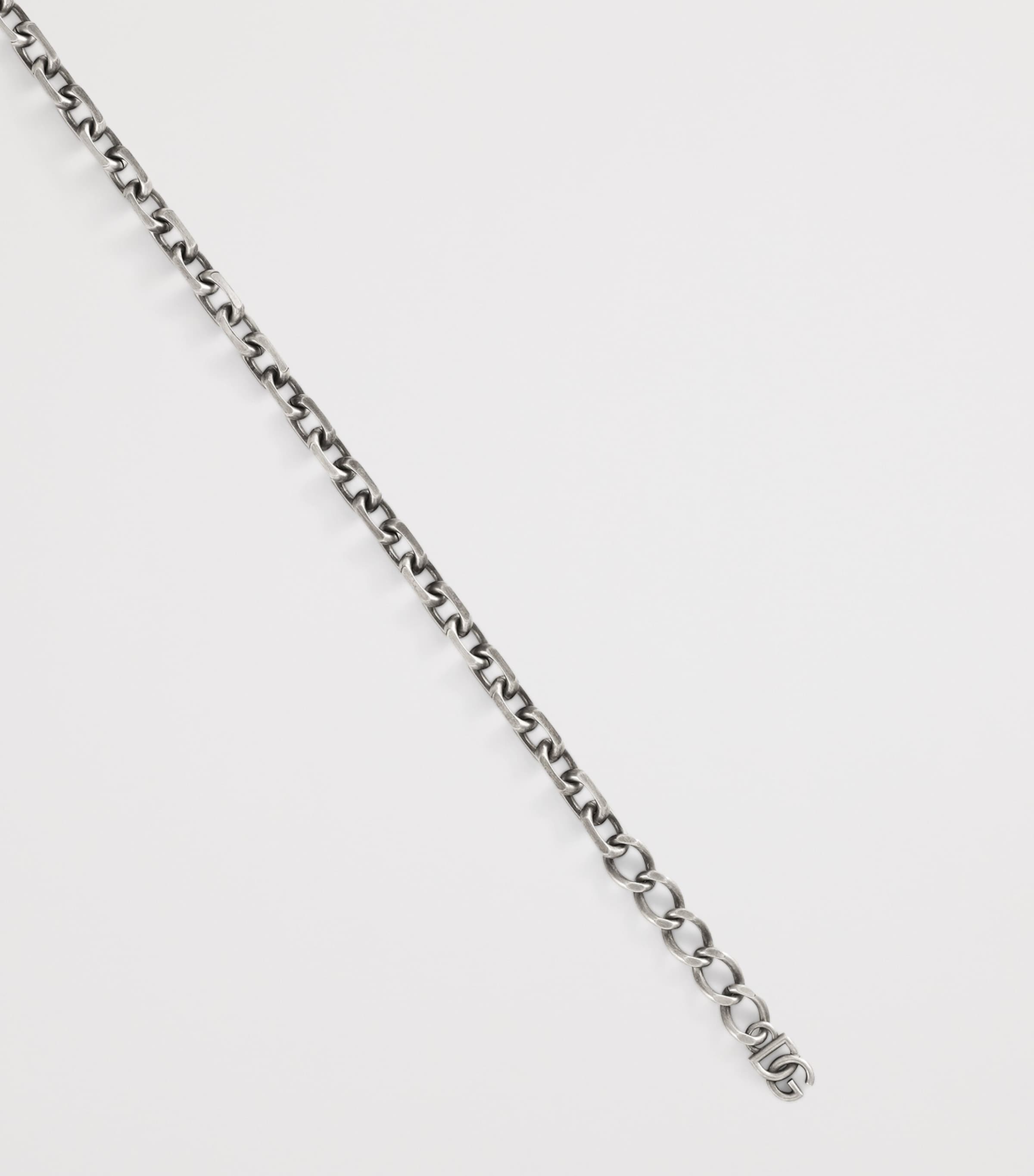 Dolce&Gabbana Chunky Padlock Necklace Antique Silver Image 3