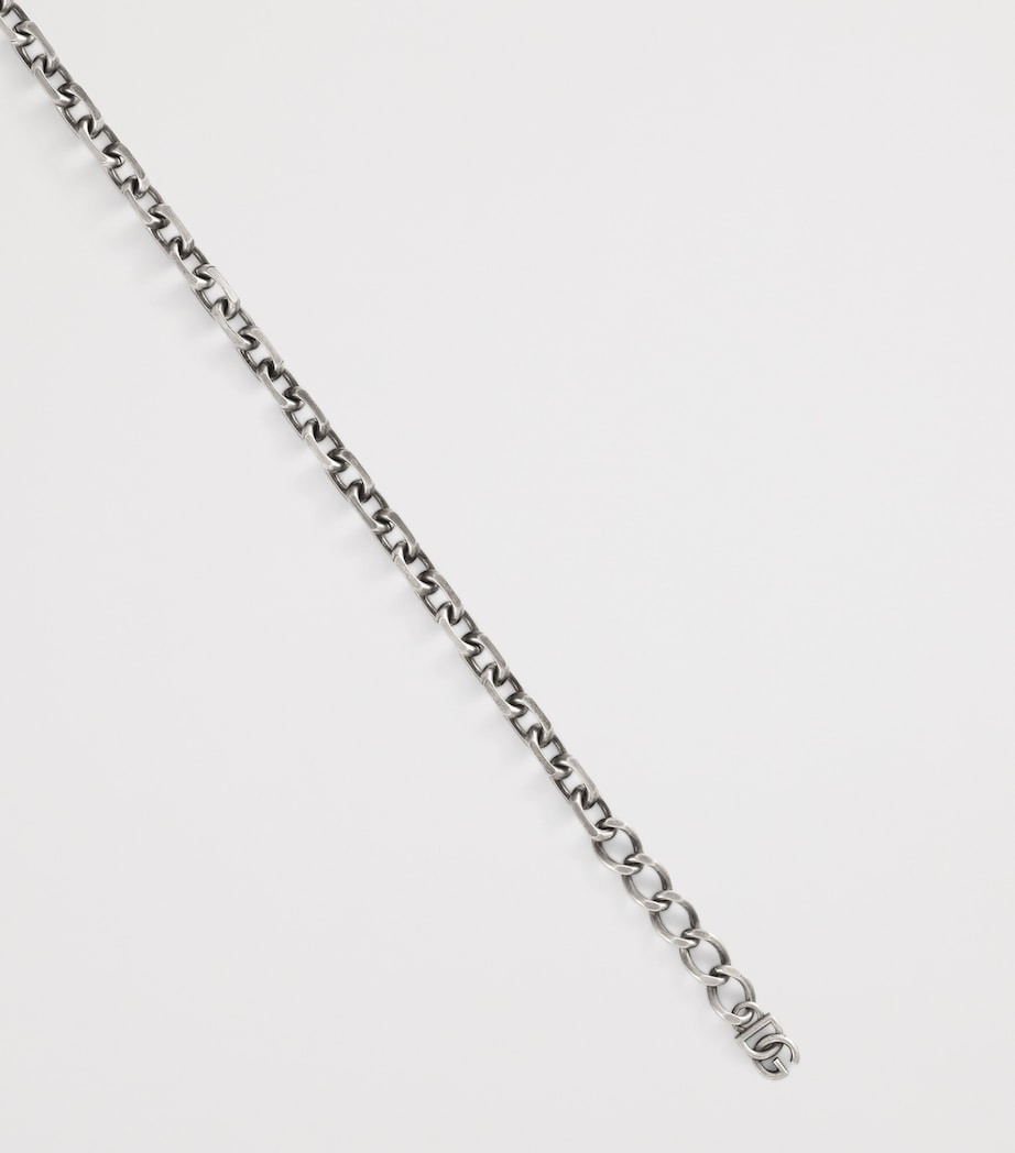 Dolce&Gabbana Chunky Padlock Necklace Antique Silver Image 3