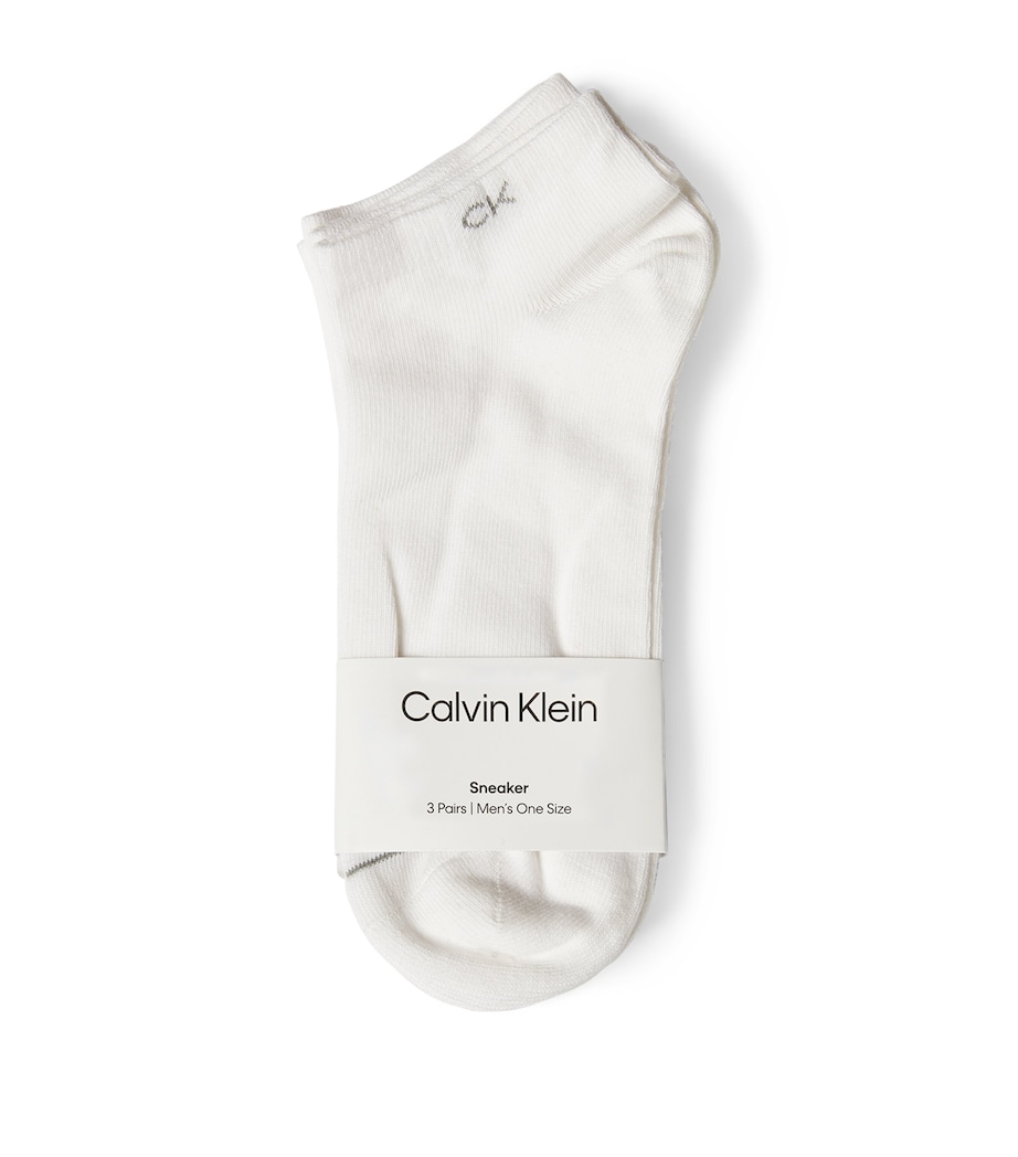 Logo Sneaker Socks (Pack of 3) 002/WHITE Image 1
