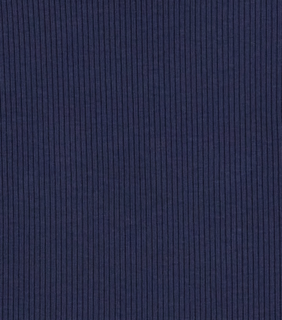 Ralph Lauren Kids Ribbed Boxy T-Shirt (6-14 Years) Refined Navy Image 3