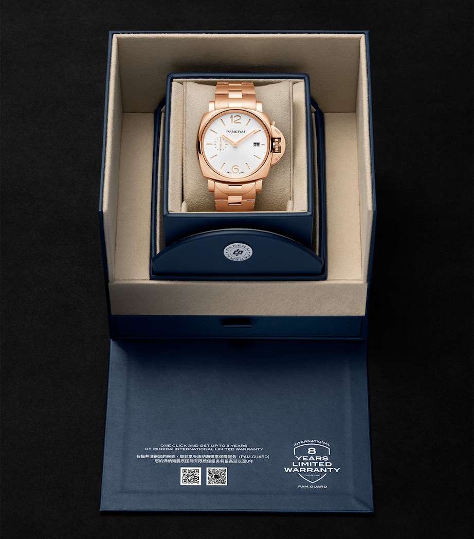 Rose Gold Luminor Due TuttoOro Watch 42mm WHITE Image 2