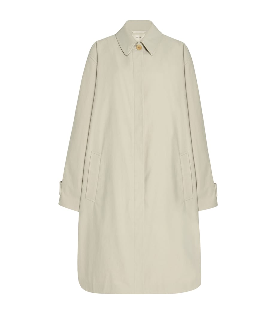Pluma Cotton-Cashmere Coat SNOW Image 1