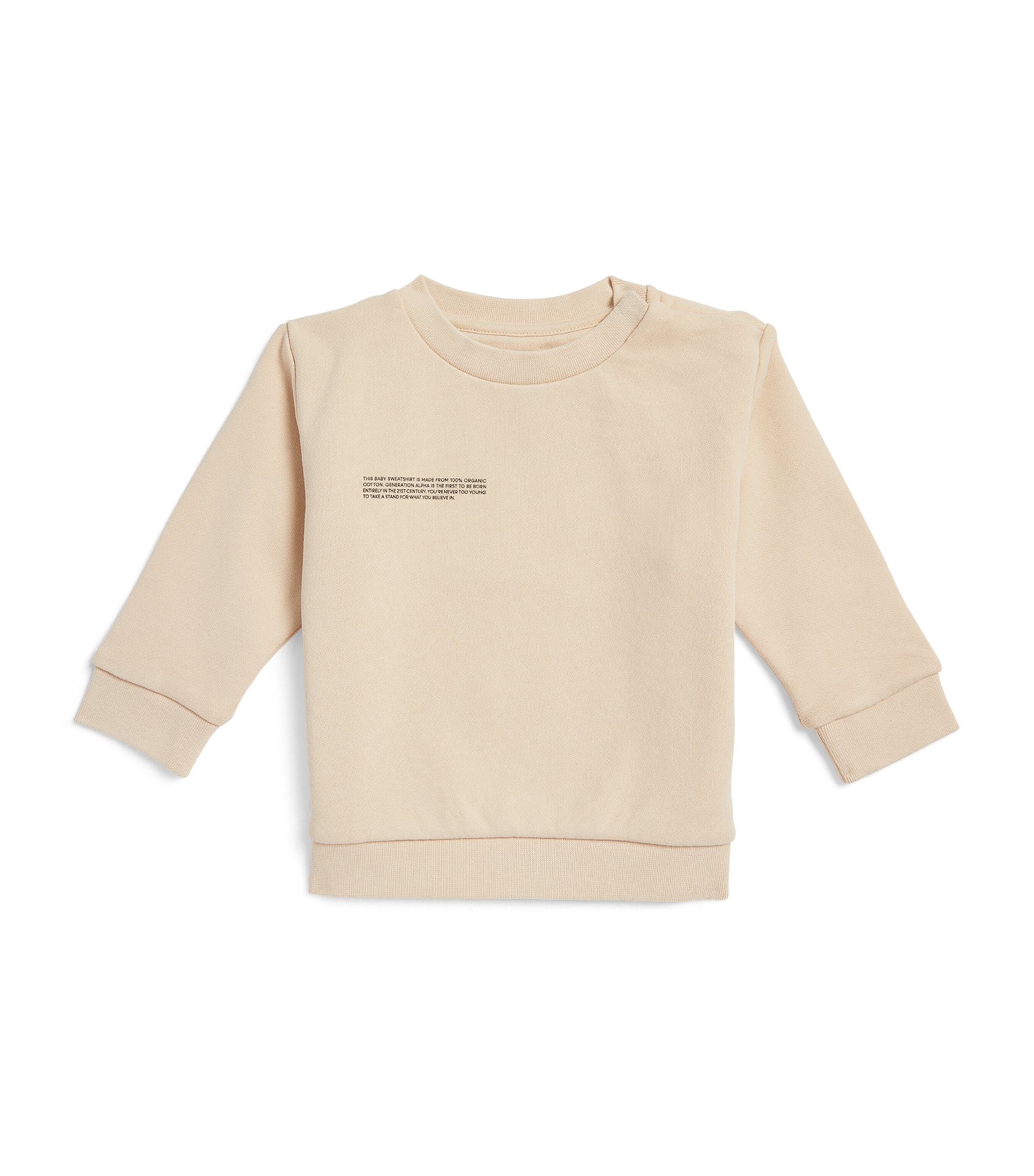 Pangaia Kids' Organic Cotton Sweatshirt In Beige