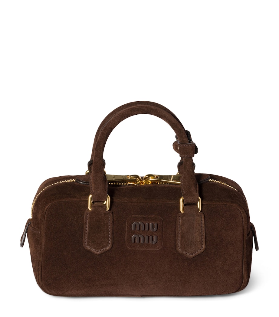 Suede Arcadie Top-Handle Bag F0003 Image 1