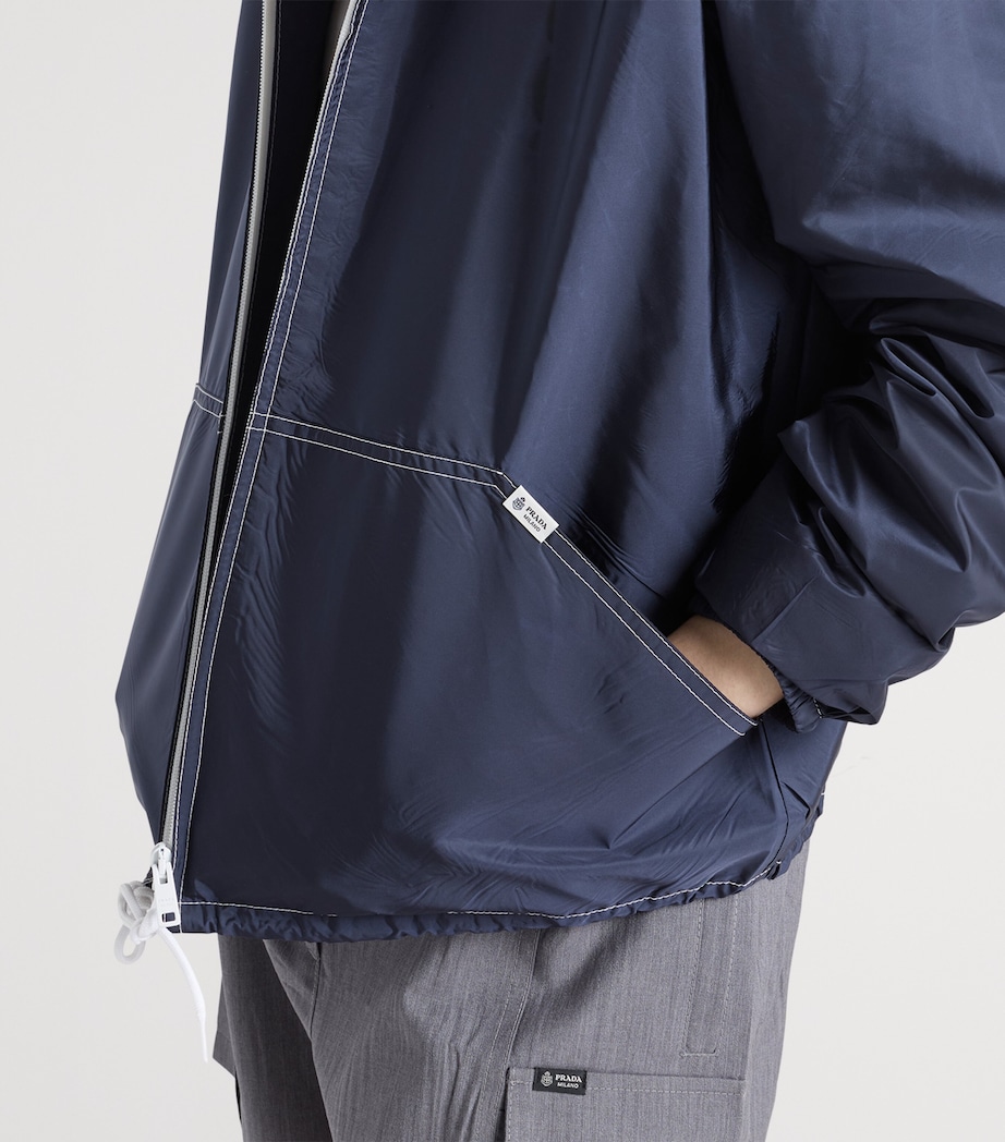Prada Womens Re-Nylon Lightweight Jacket Blue Image 6