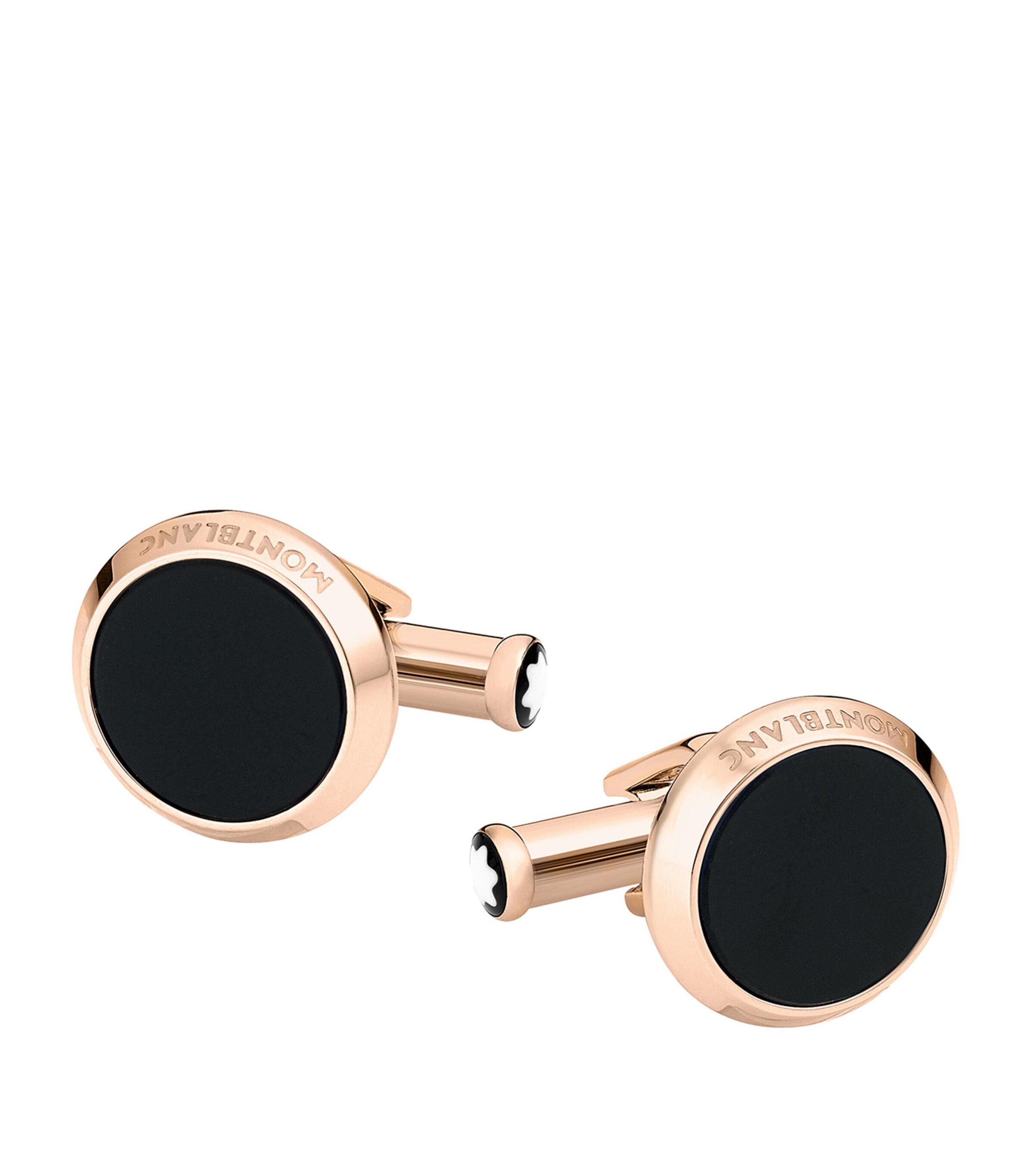 Montblanc Stainless Steel and Onyx Meisterstück Cufflinks Onyx Image 2