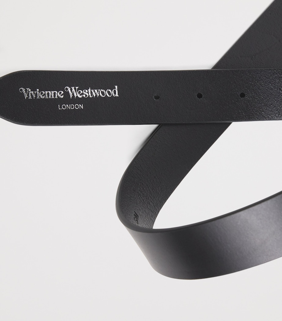 Leather Orb Belt N401 BLACK Image 3