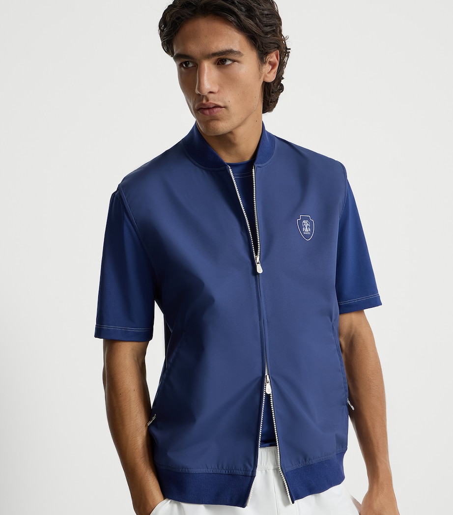 Brunello Cucinelli Mens Technical Crest Gilet Image 4