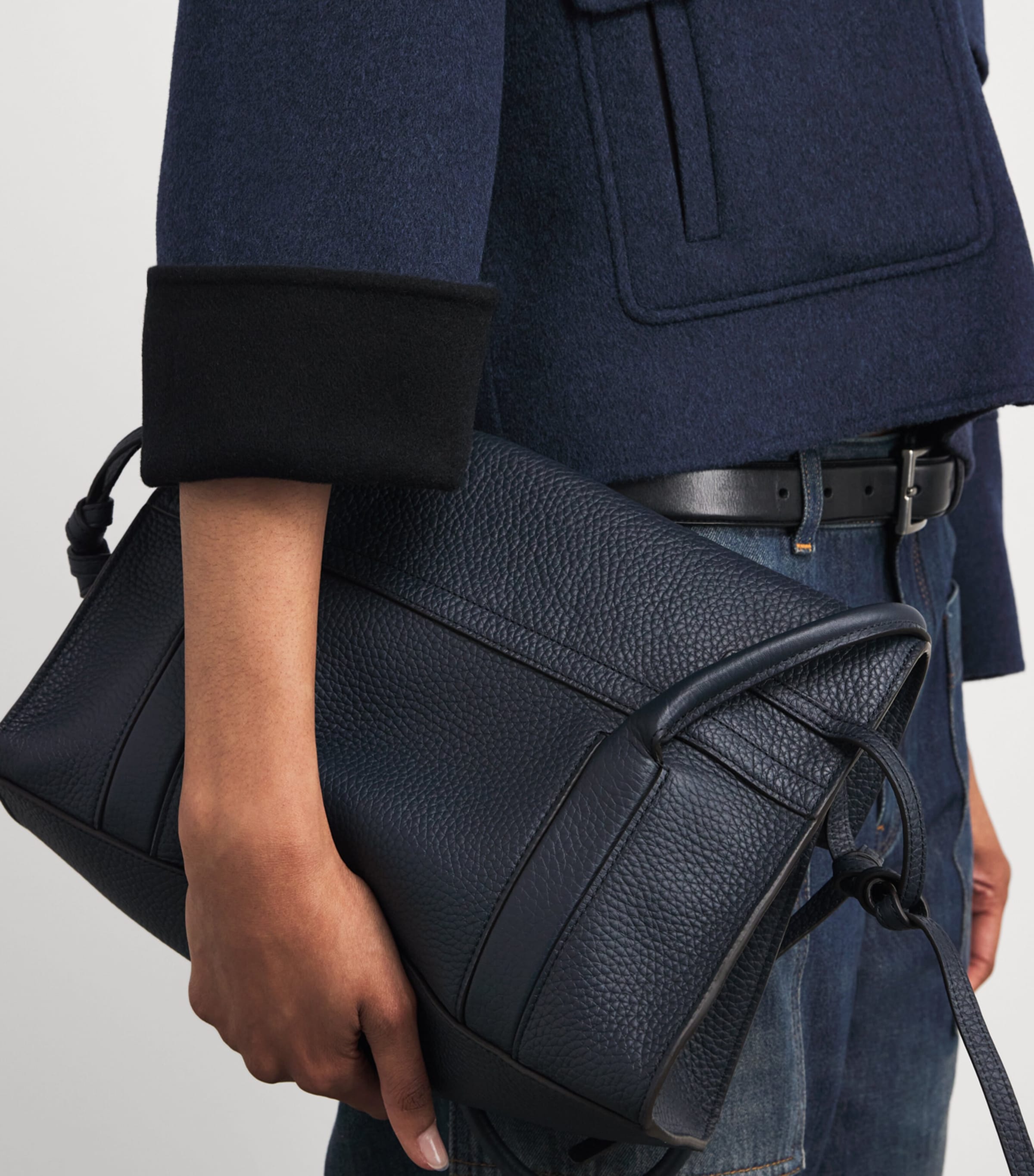 Wool-Cashmere Twin-Pocket Jacket NAVY/BLACK Image 6