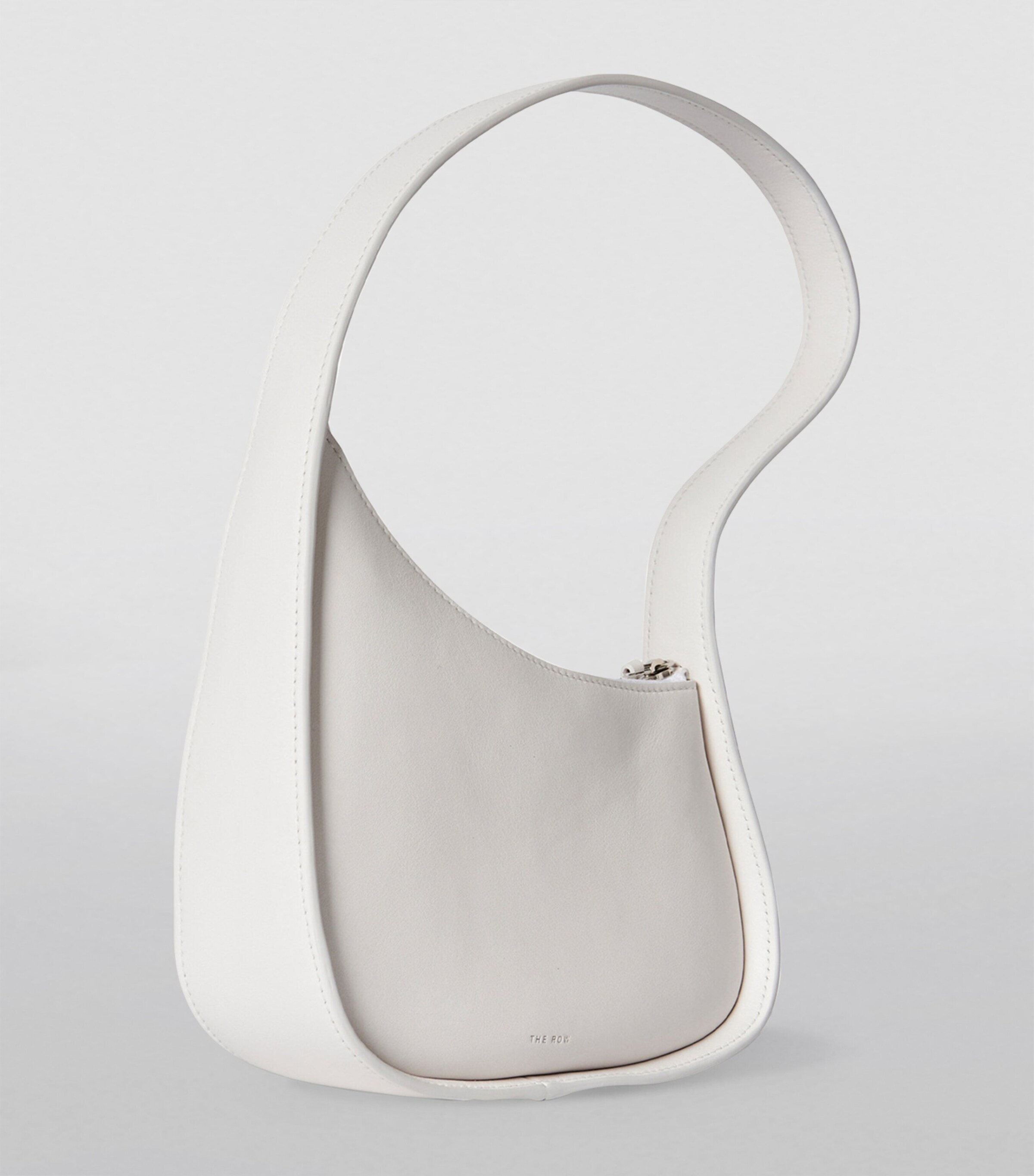 The Row Half Moon Leather Shoulder Bag New Ivory Pld Image 2