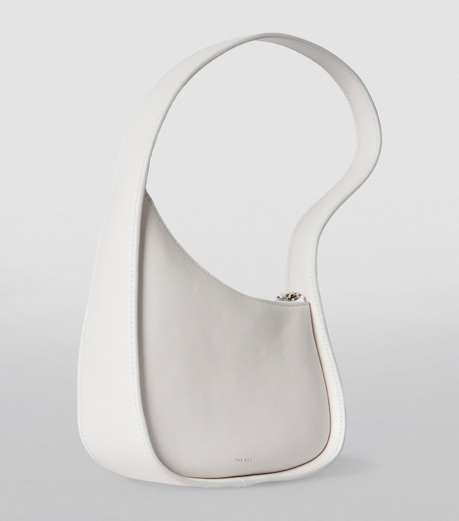 Half Moon Leather Shoulder Bag NEW IVORY PLD Image 2