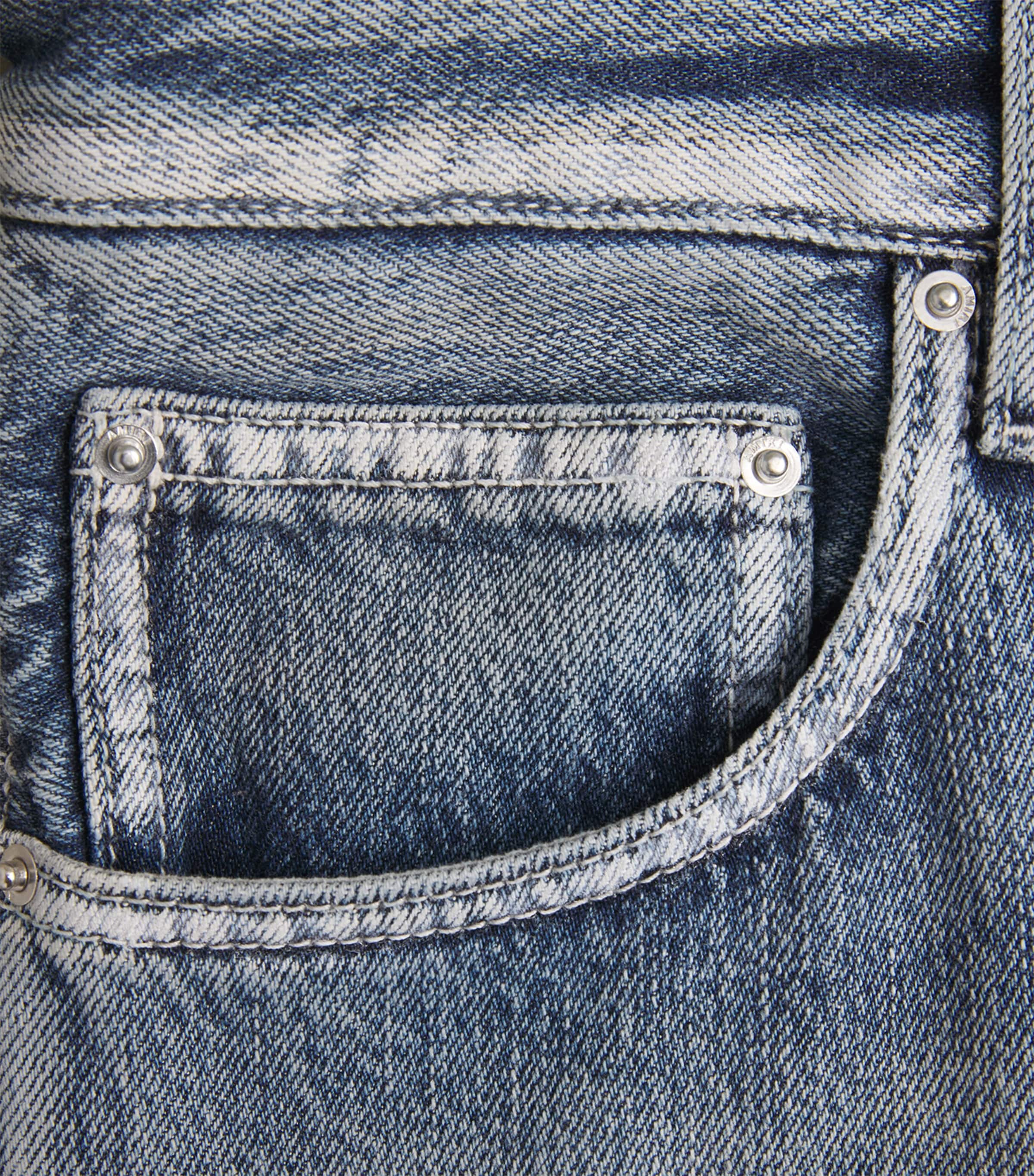 AMIRI Mens MA Carpenter Denim Shorts Pacific Image 6