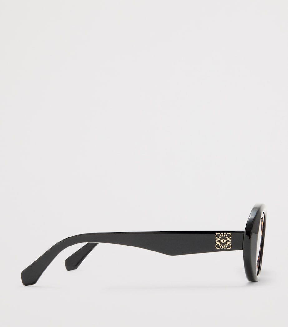 Mini Anagram Oval Sunglasses BLACK Image 3