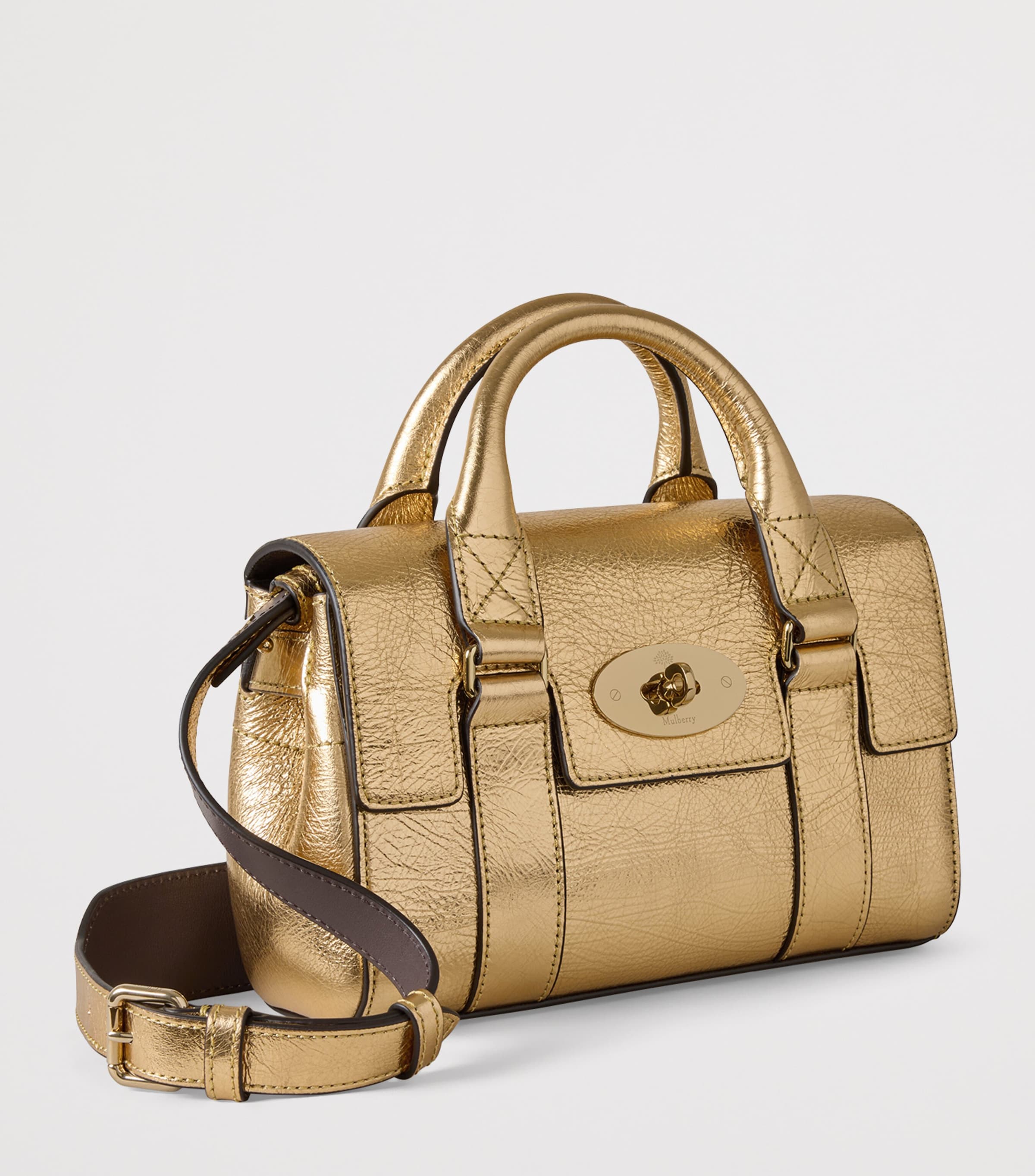 Mini Bayswater Cross-Body Bag SOMERSET GOLD Image 4