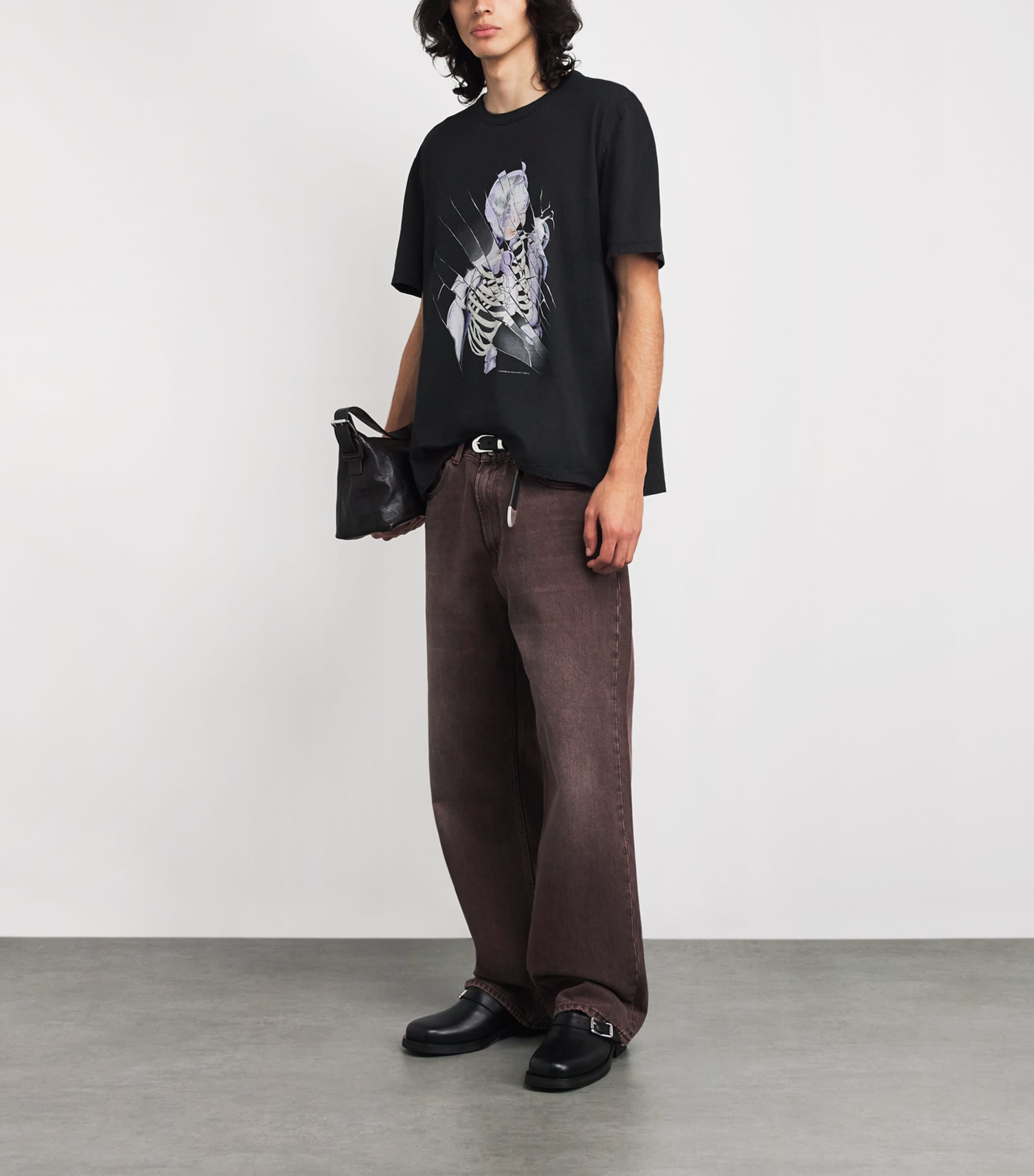 Our Legacy Mens Cotton Cybernetic Angel T-Shirt Cyberntic Agl Prit Image 2