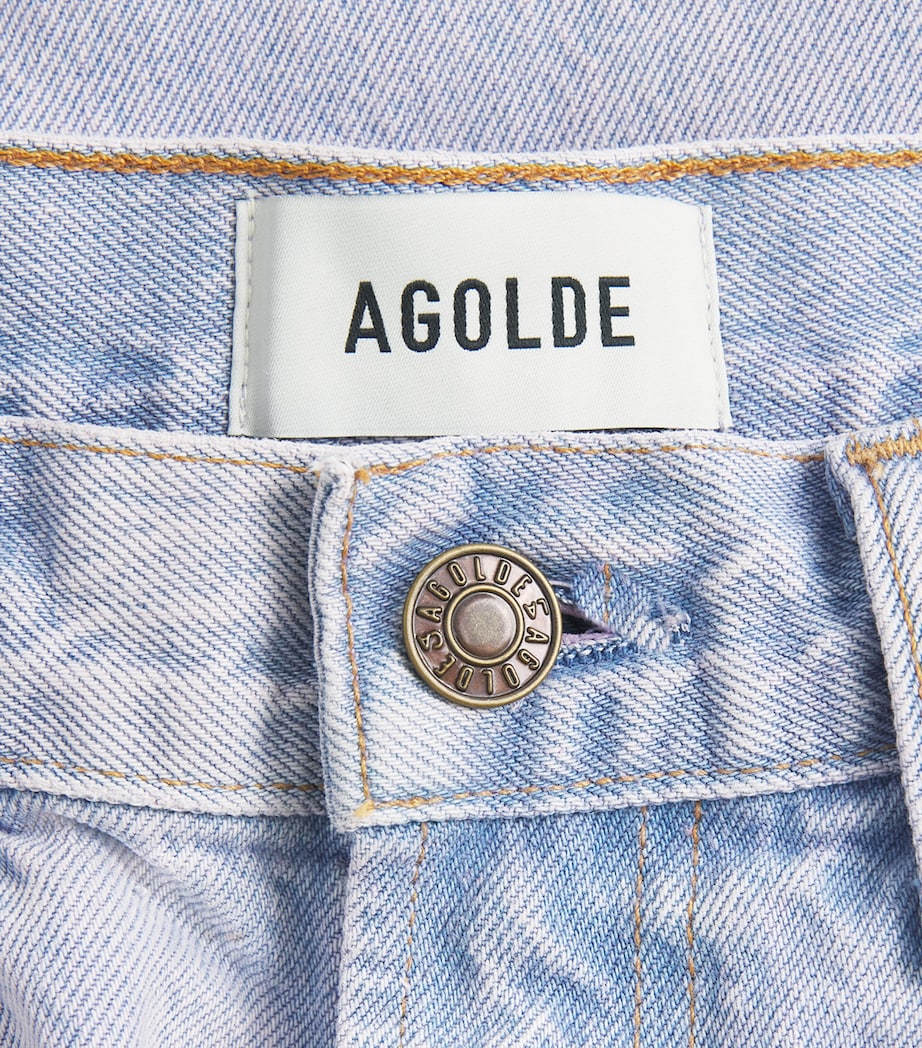 AGOLDE Womens Low Curve Cropped Jeans Aura Image 6
