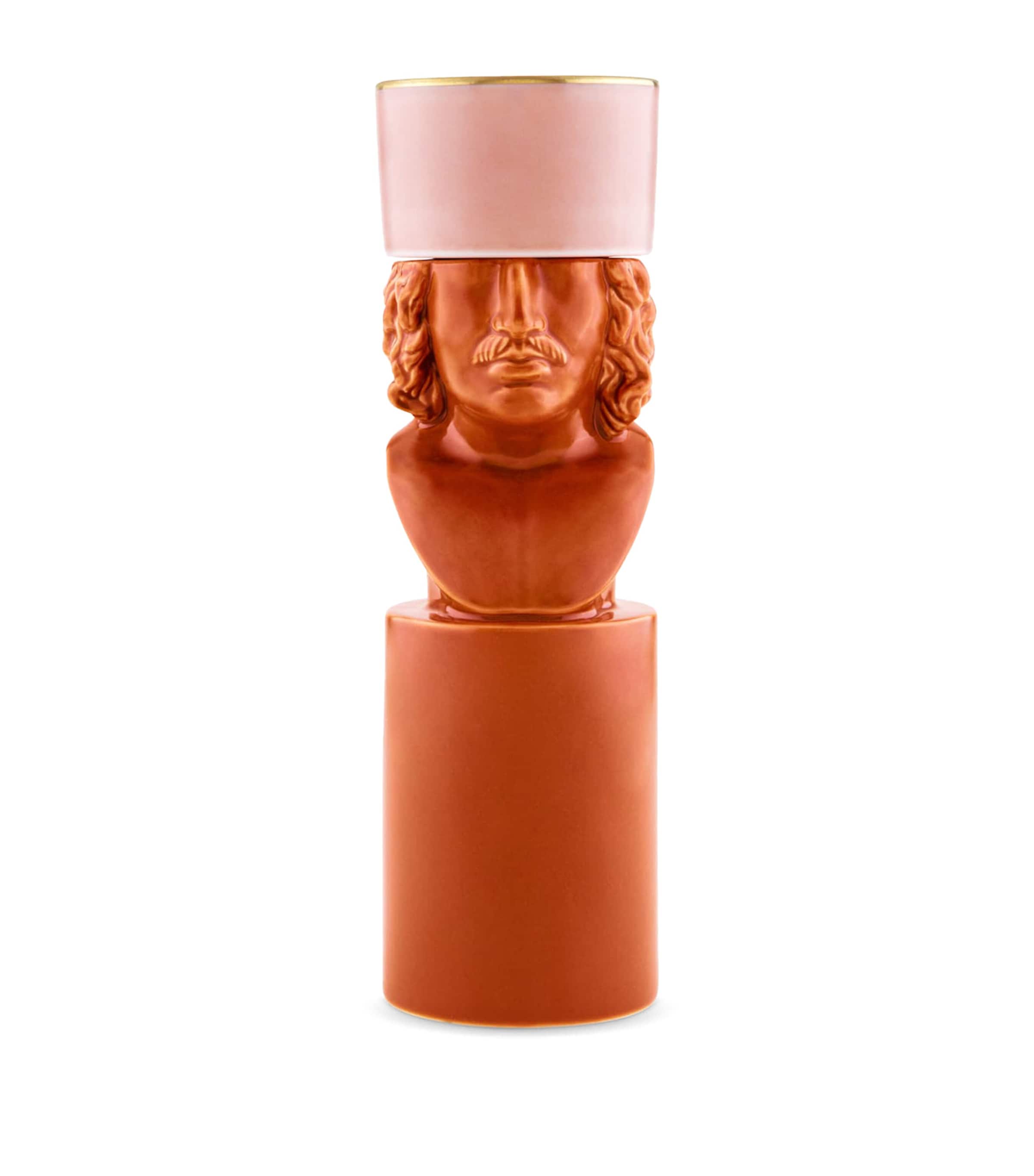 GINORI 1735 Porcelain Il Letterato Candle Holder Image 1