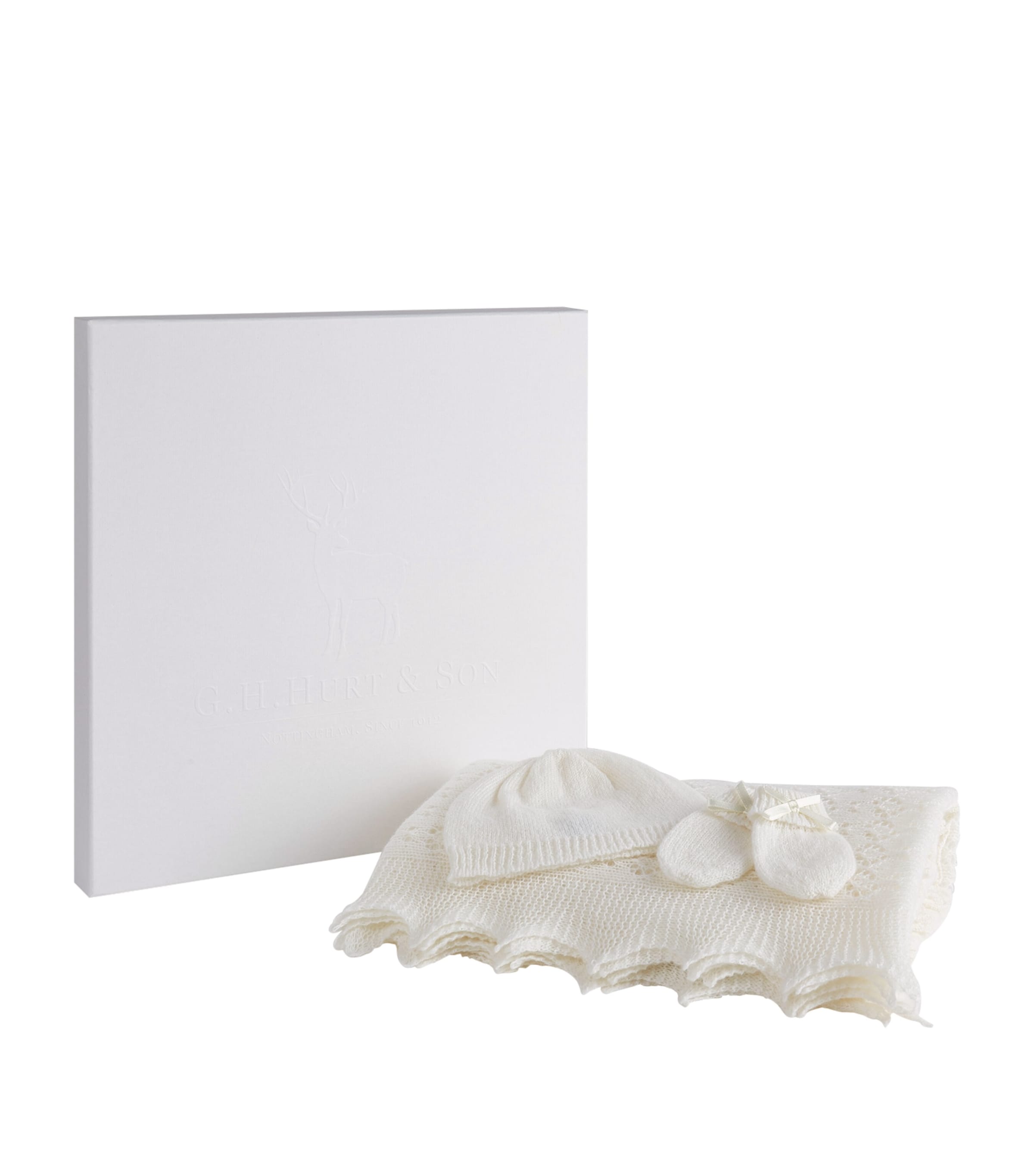 Ghh Cashmere Blanket Gift Set WHITE Image 3