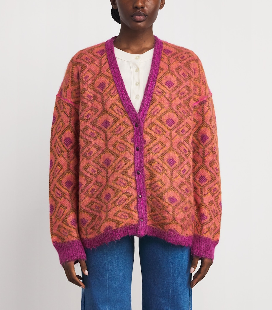 The Double Face Cardigan BIRDS OF PARADISE Image 3