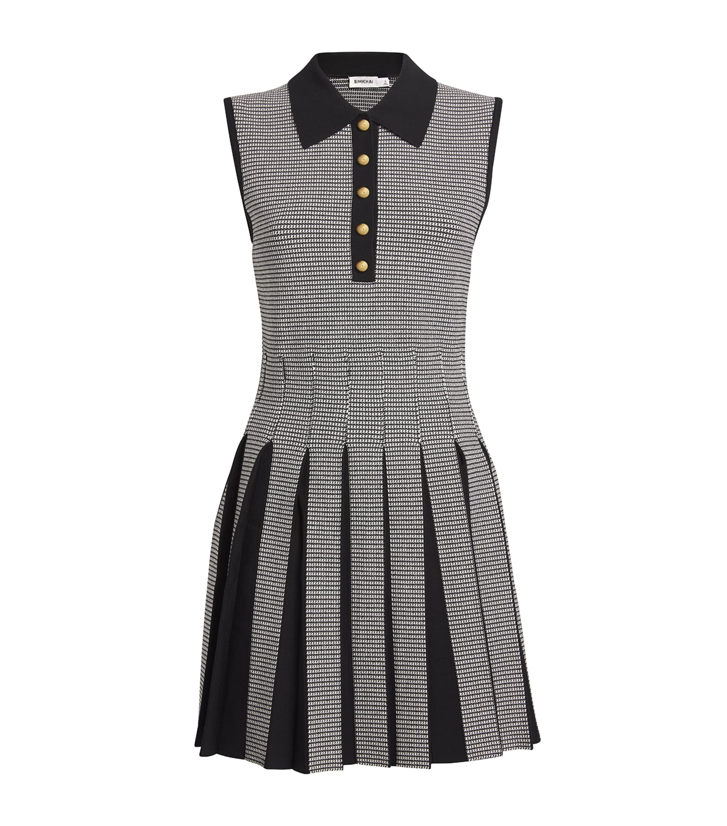 Shop Simkhai Pleated Melodie Mini Dress