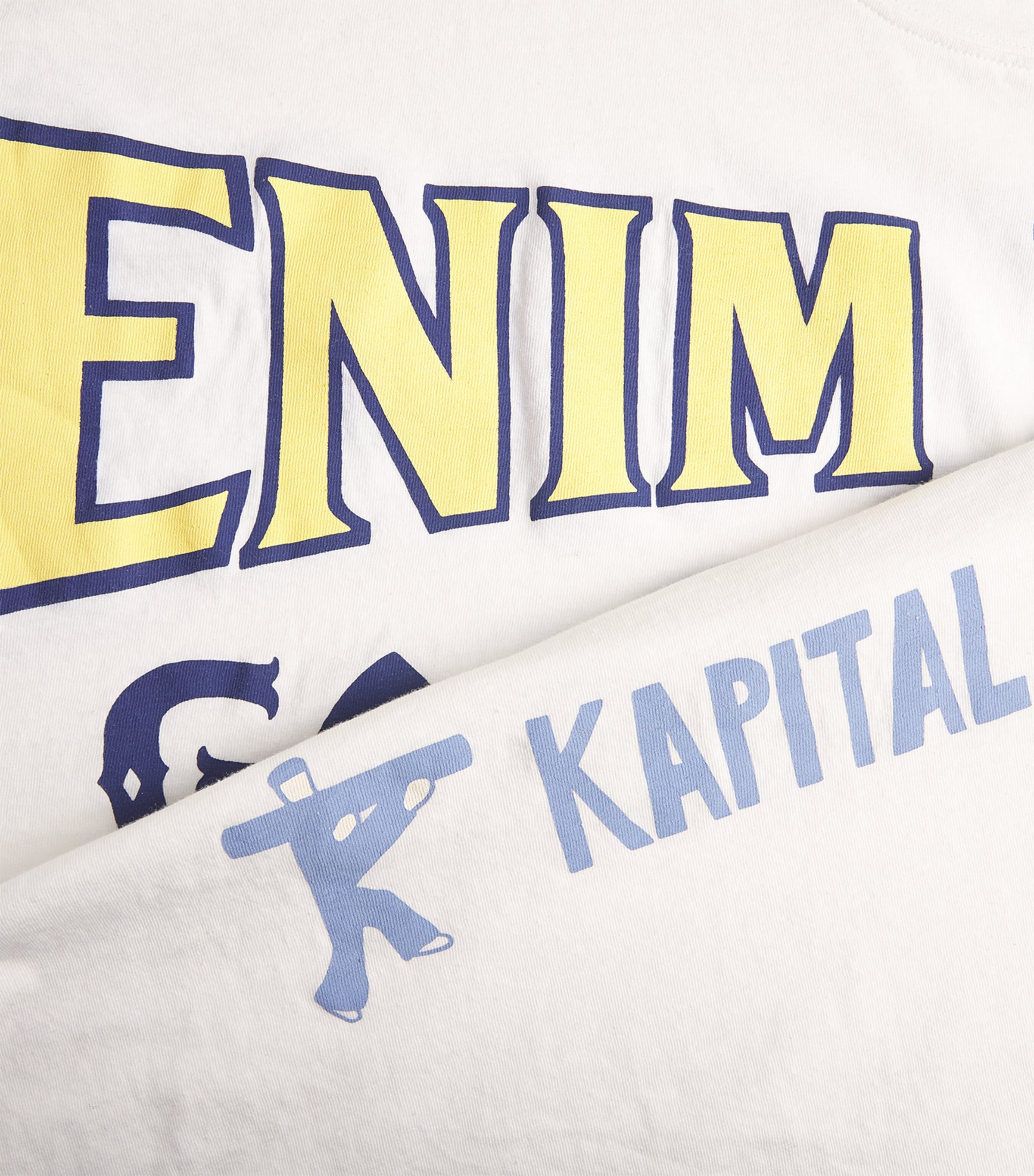 Kapital Mens Oversized Printed T-Shirt White Image 6