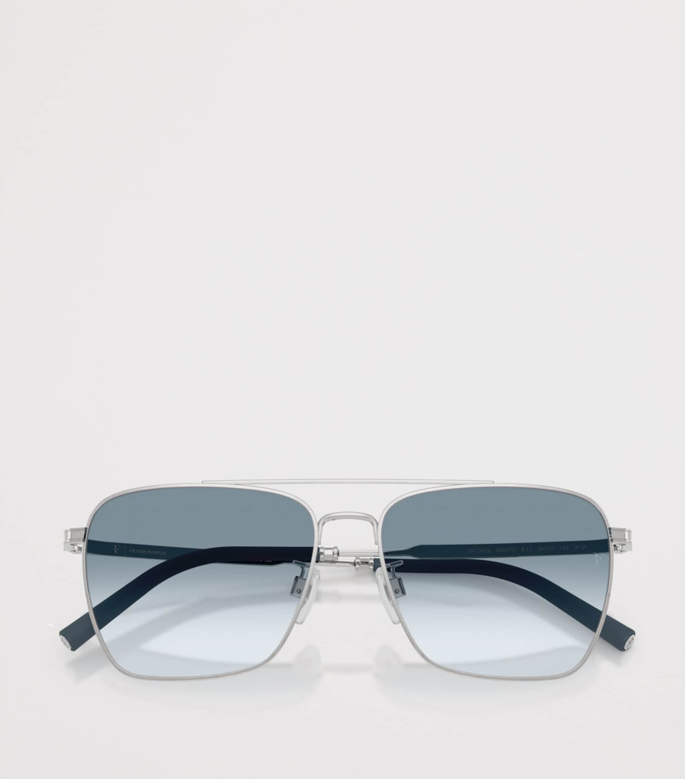 Oliver Peoples Metal R-15 Square Sunglasses Silver Image 5