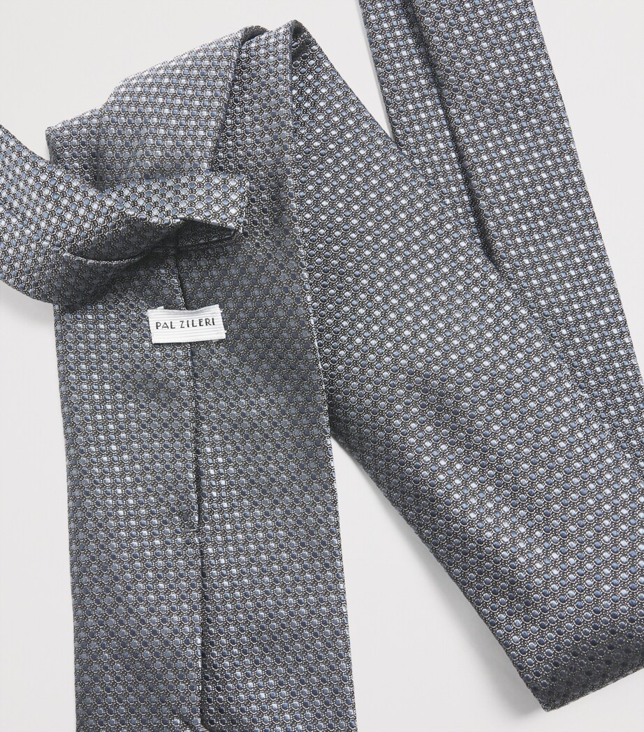 Pal Zileri Silk Geometric Tie Image 3