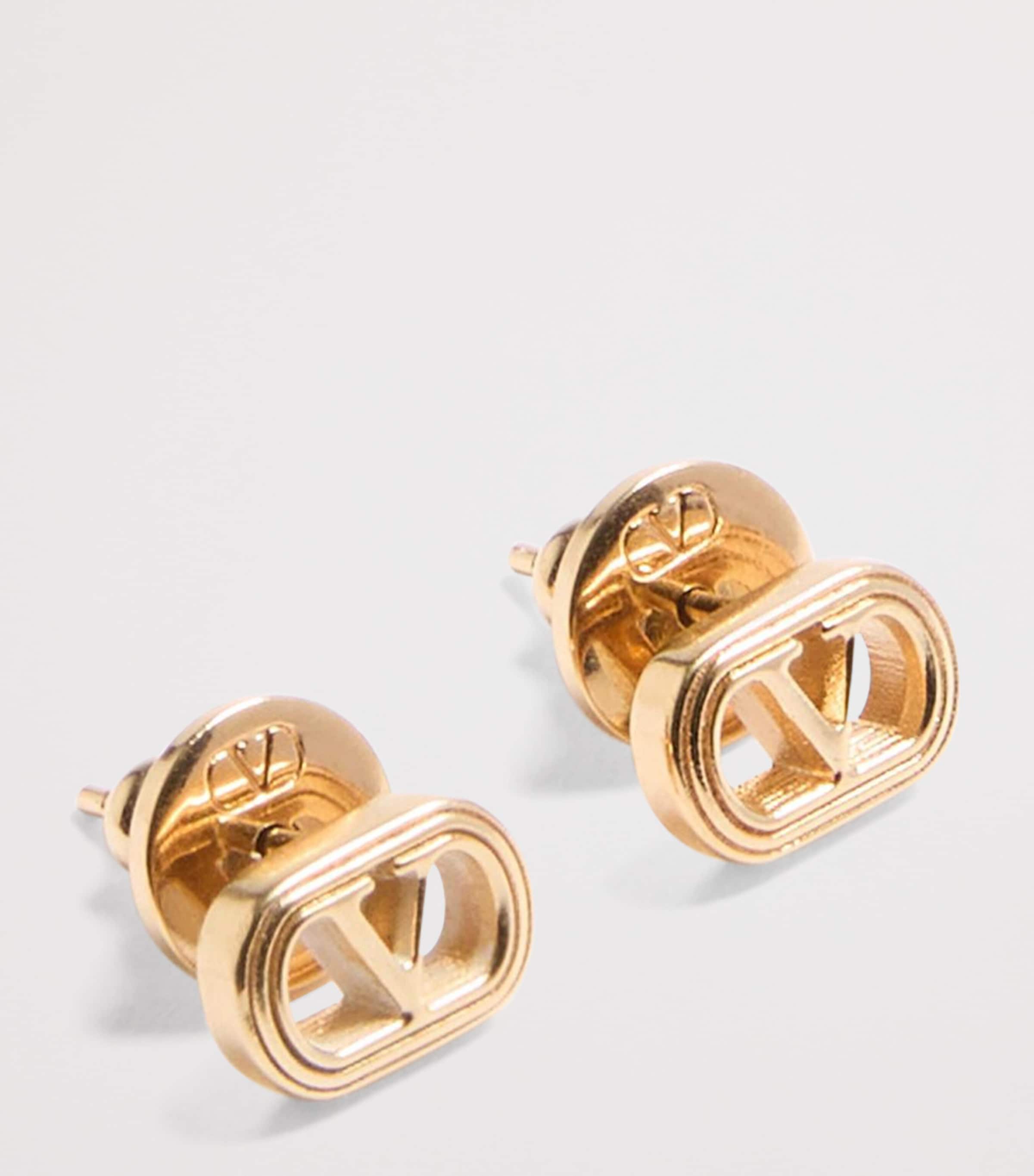 VLogo Signature Stud Earrings L01 Image 2
