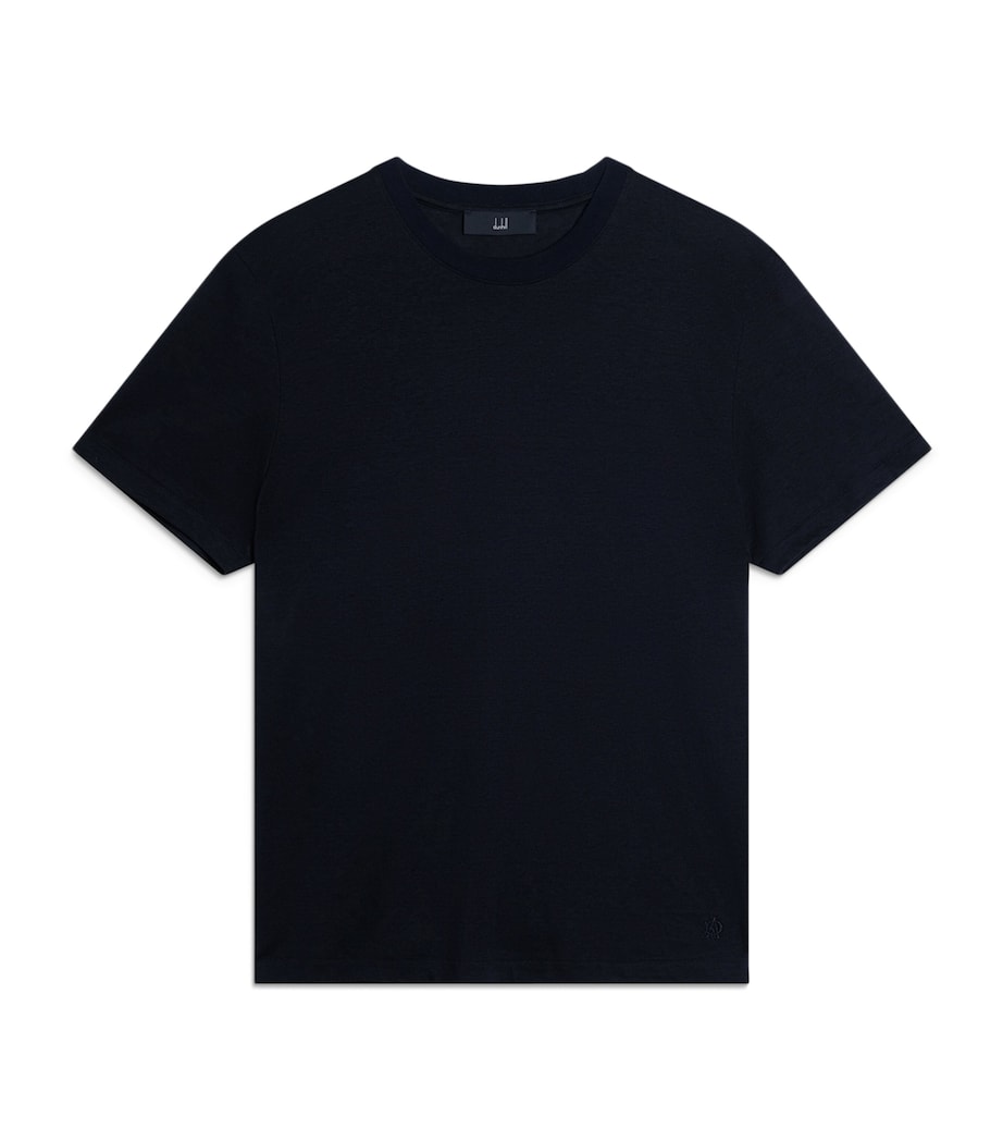 Dunhill Mens Linen-Cotton T-Shirt Image 1
